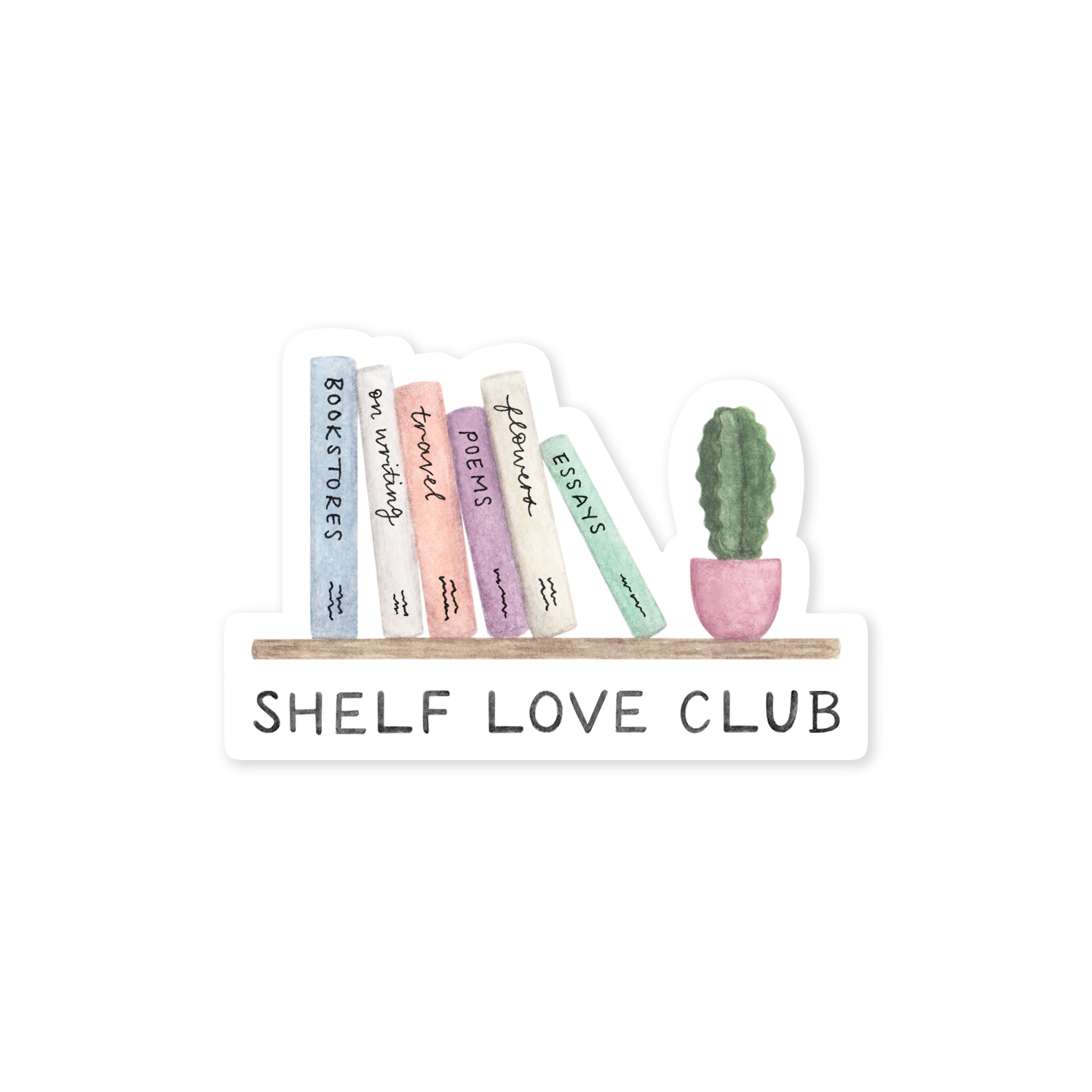 Shelf Love Club Book Sticker
