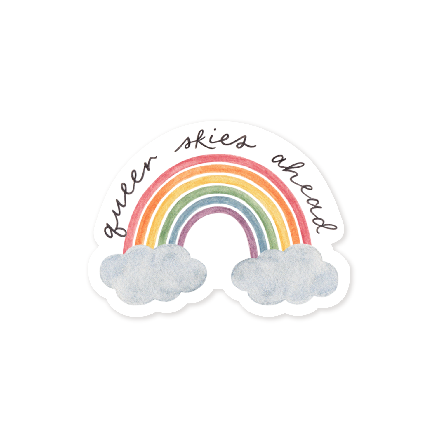 Queer Skies Ahead Pride Sticker