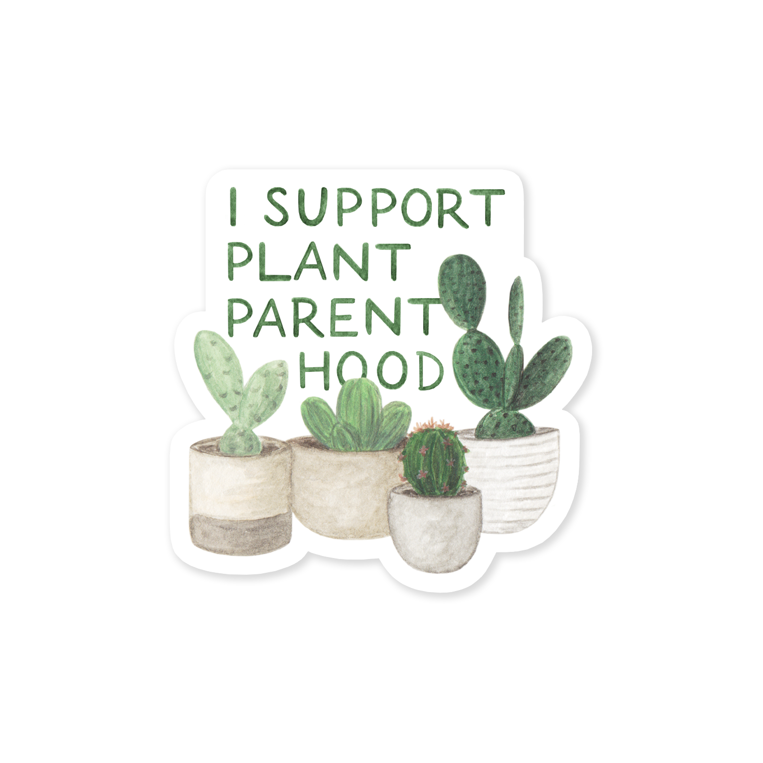 Planned Parenthood Feminist Plant Sticker
