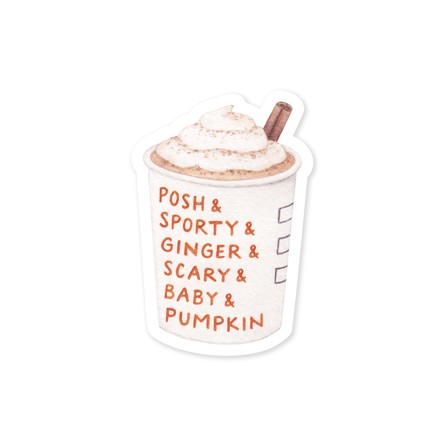 Pumpkin Spice Girls Sticker