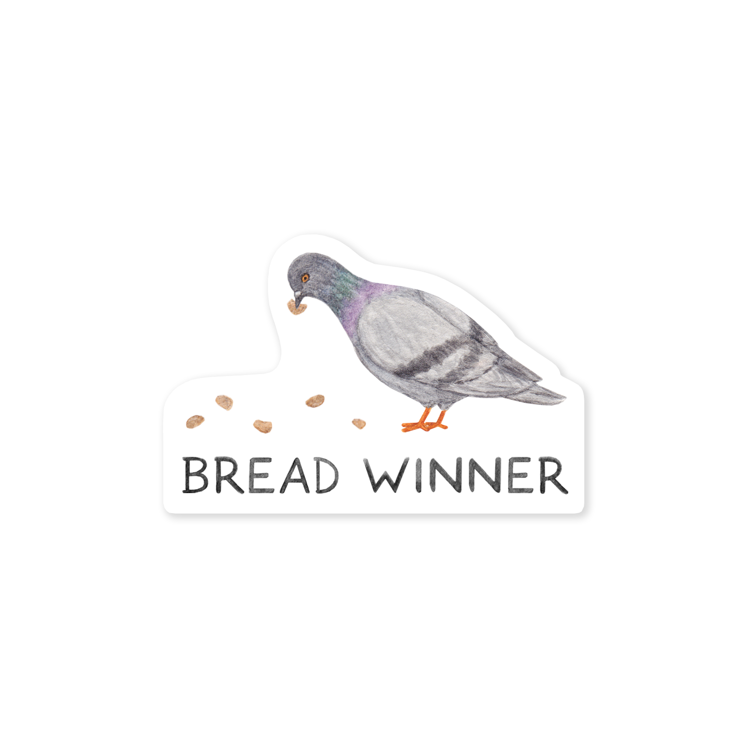 Bread Winner Pigeon Sticker
