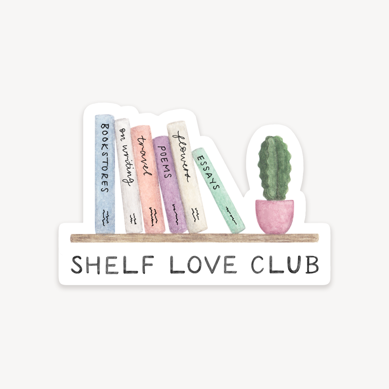 Shelf Love Club Book Sticker
