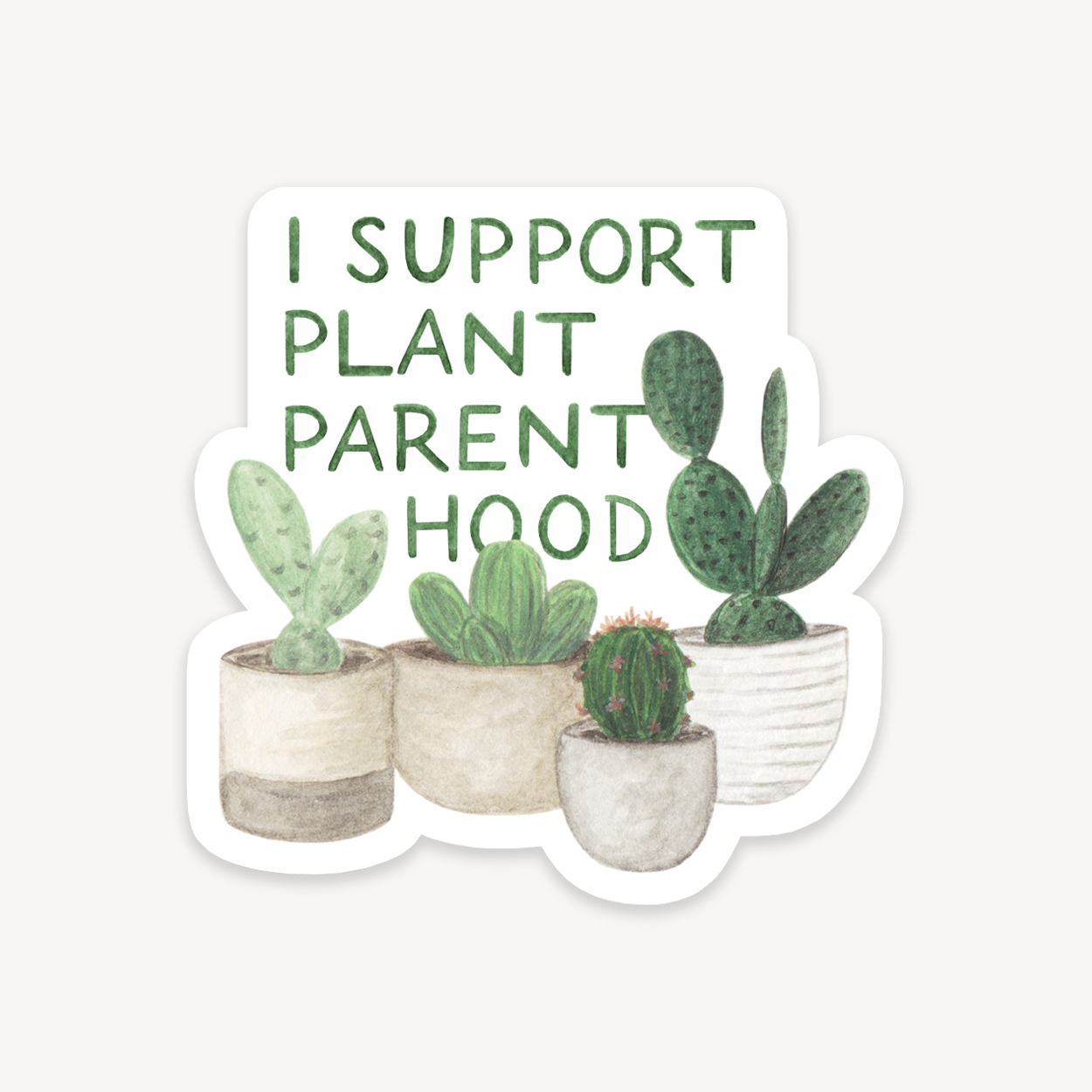 Planned Parenthood Feminist Plant Sticker