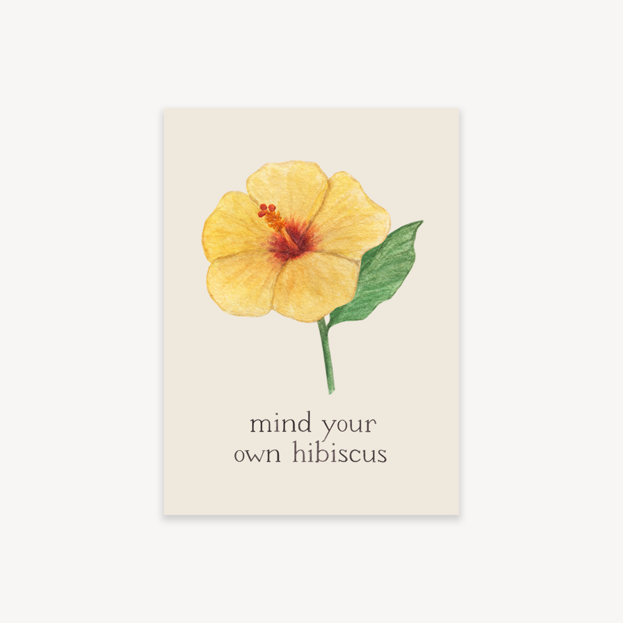 Mind Your Hibiscus Flower Power Sticker