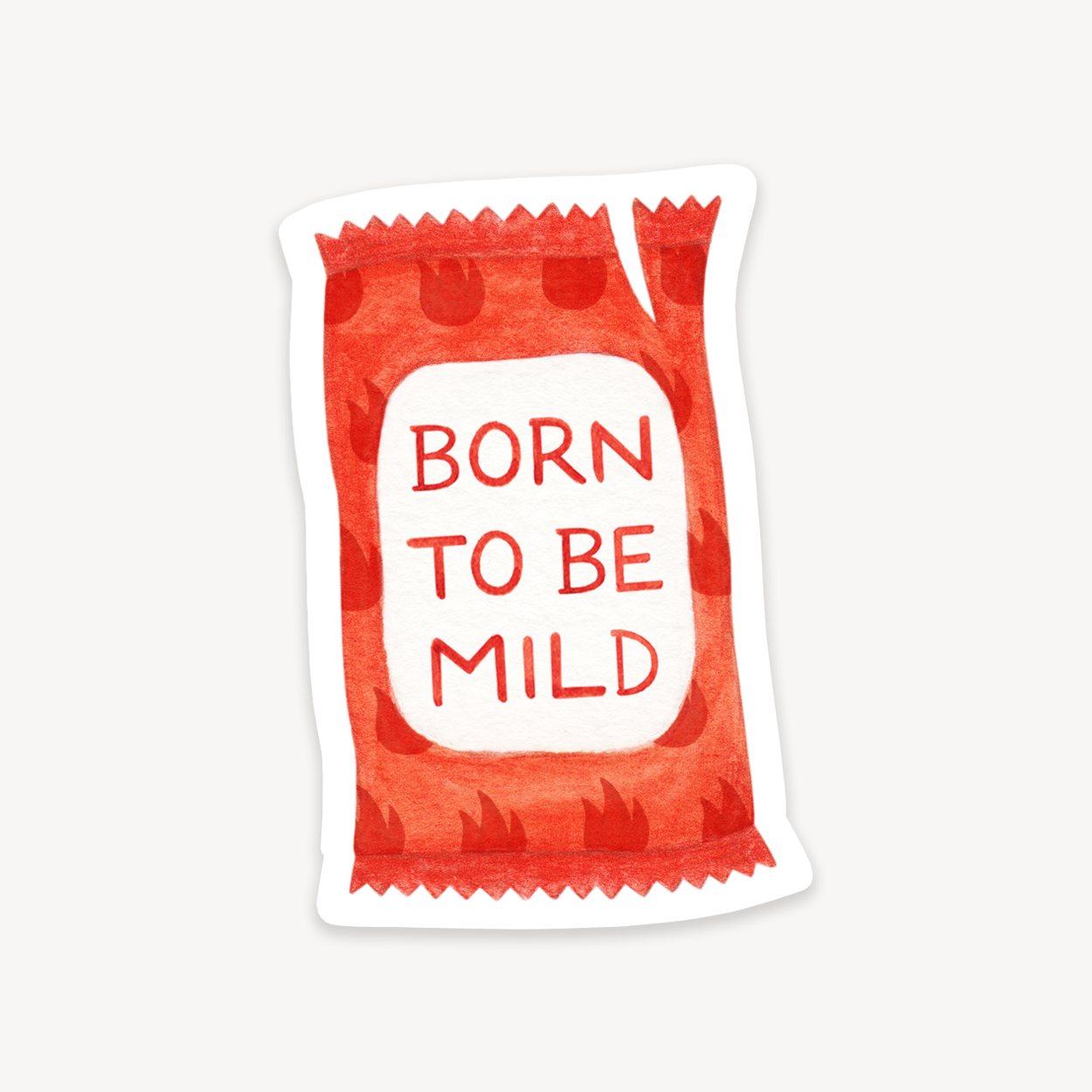 Born To Be Mild Hot Sauce Sticker