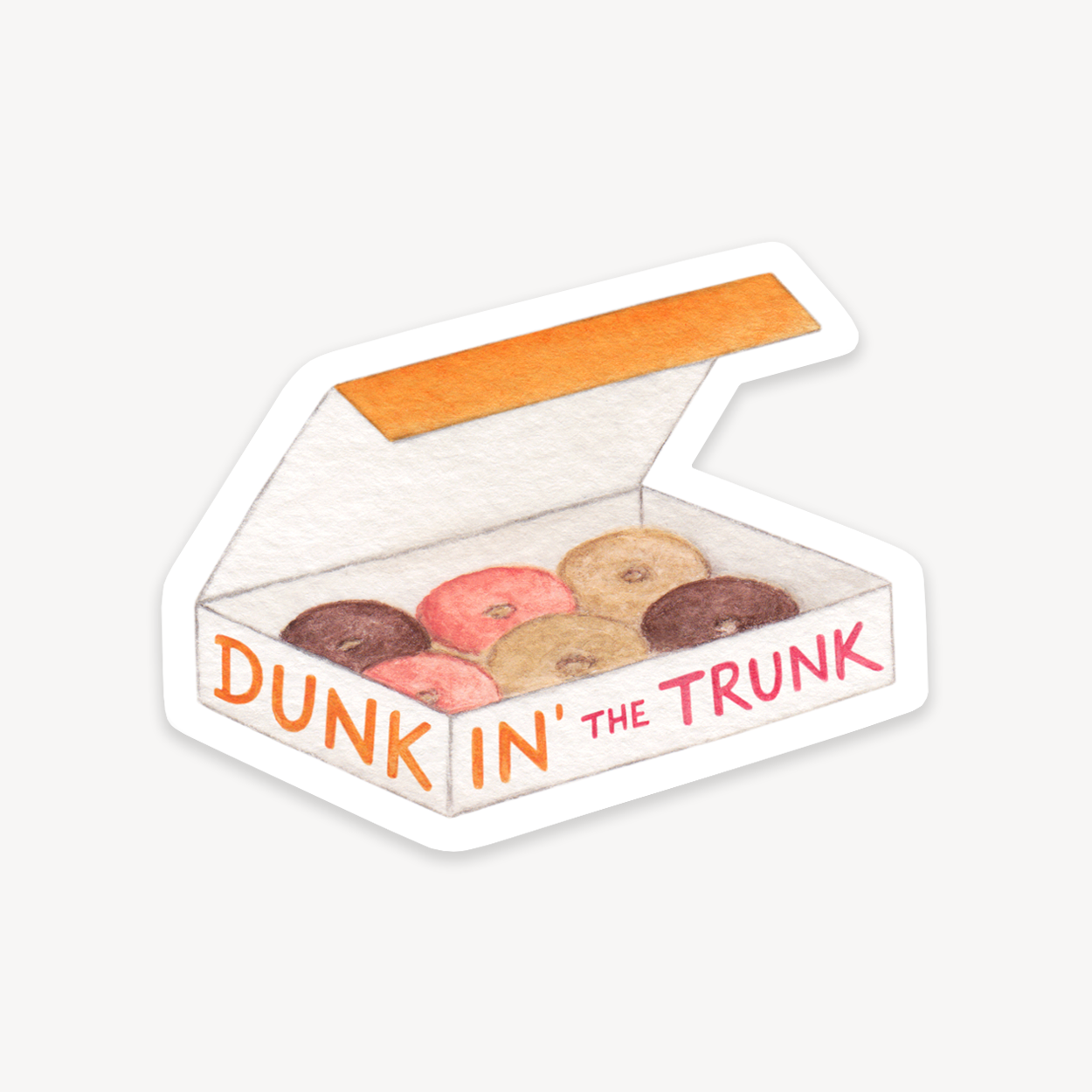 All That Dunkin&#39; the Trunk Sticker