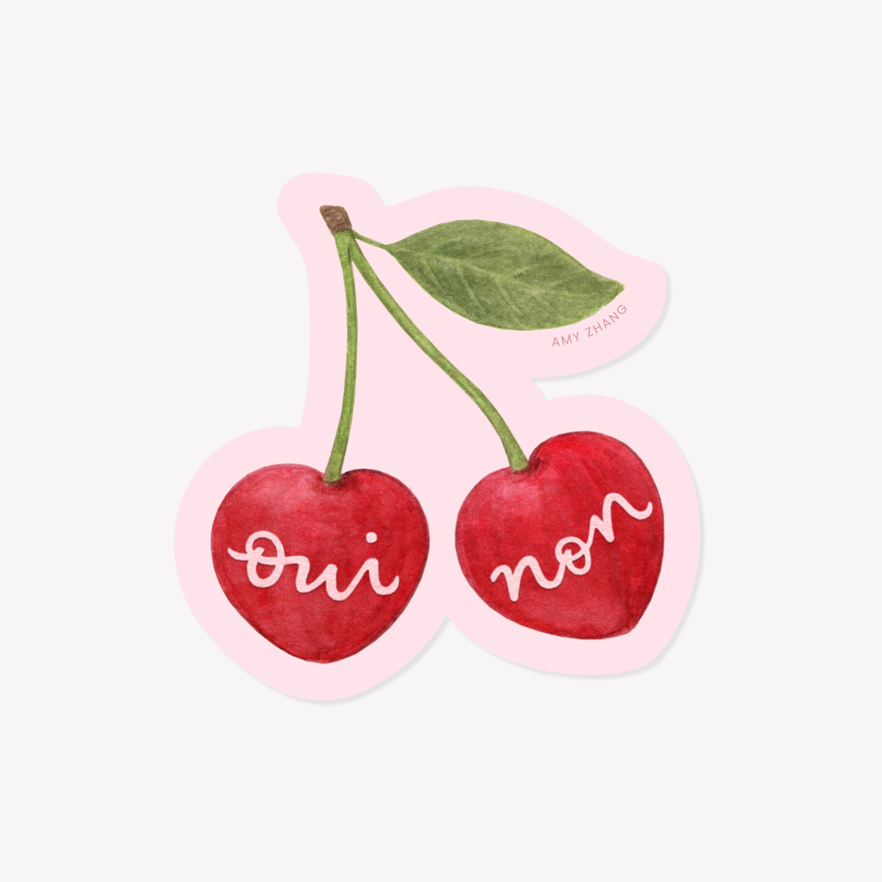 Oui Non French Cherries Sticker