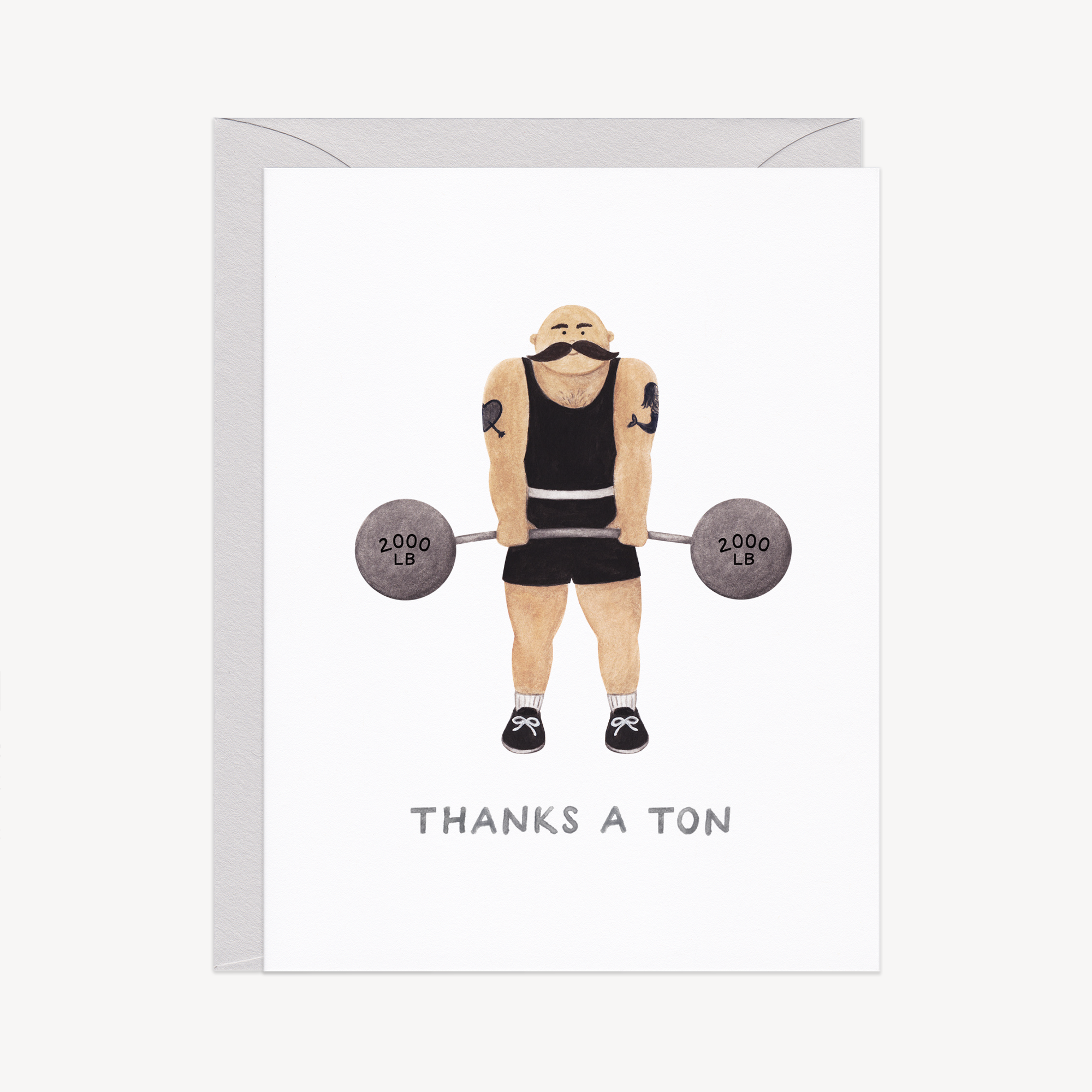 Strongman Thank You Card
