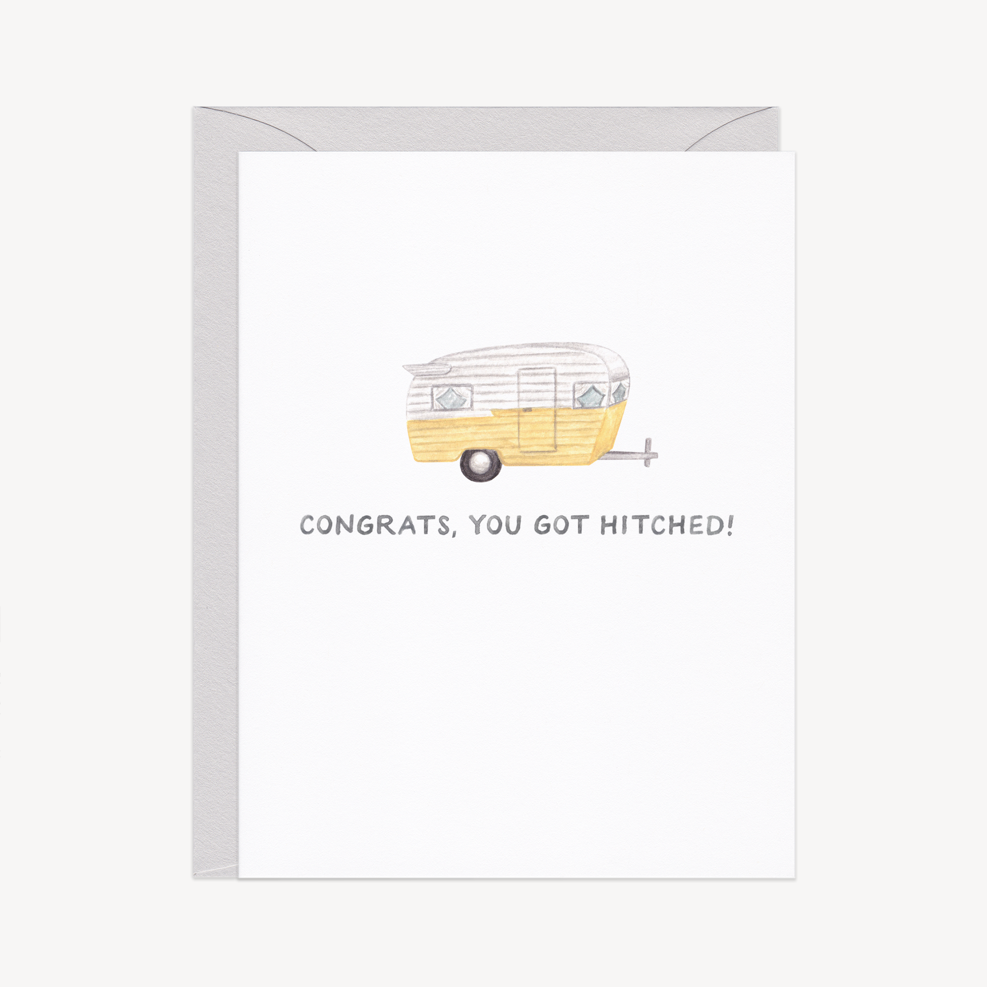 Getting Hitched Wedding Congrats Card