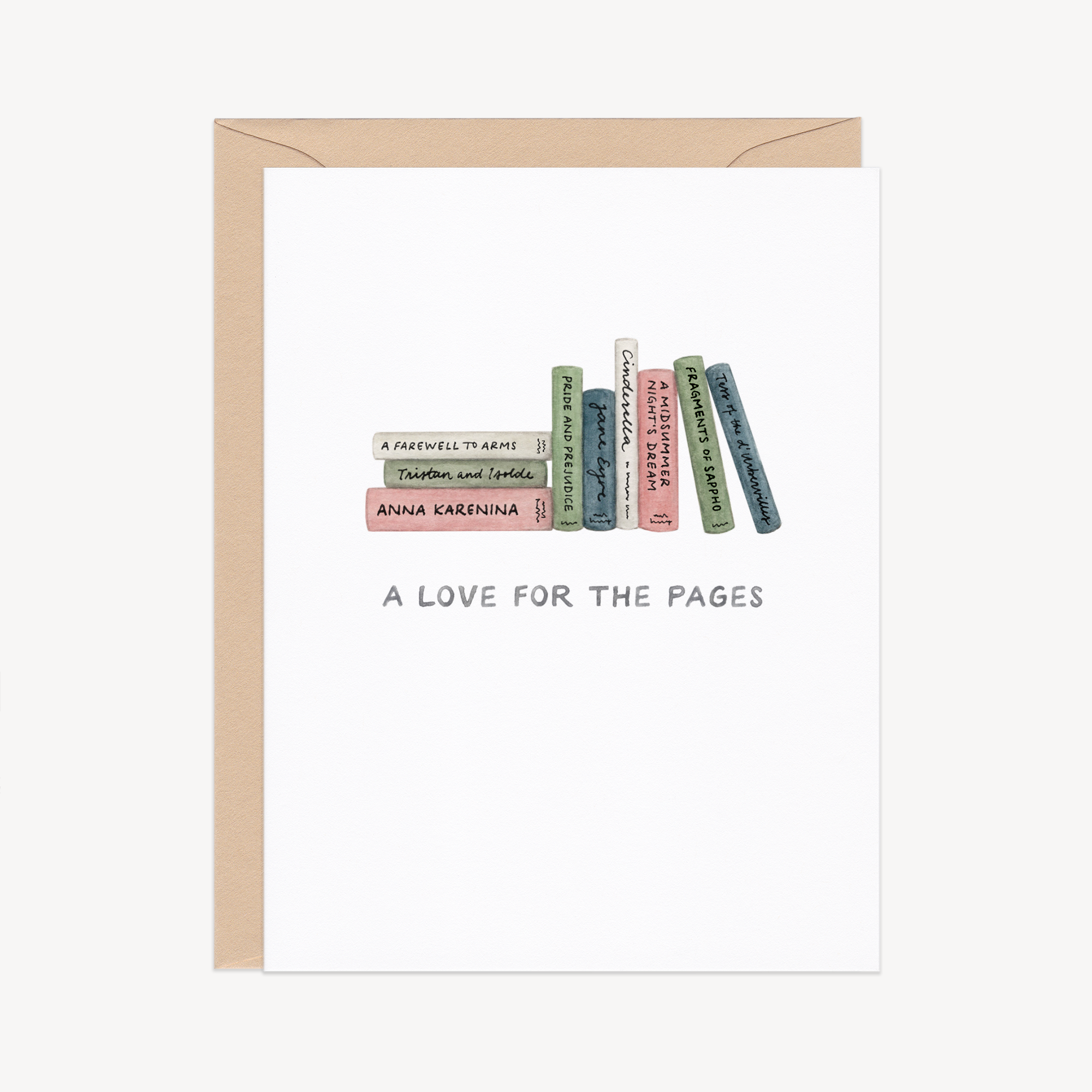Love For The Pages Wedding Card