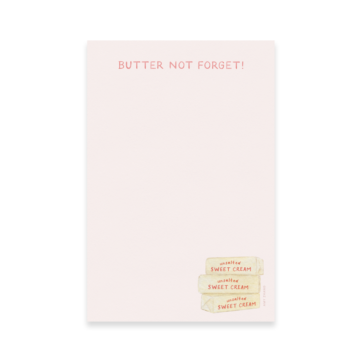 Butter Not Forget To-Do List Notepad