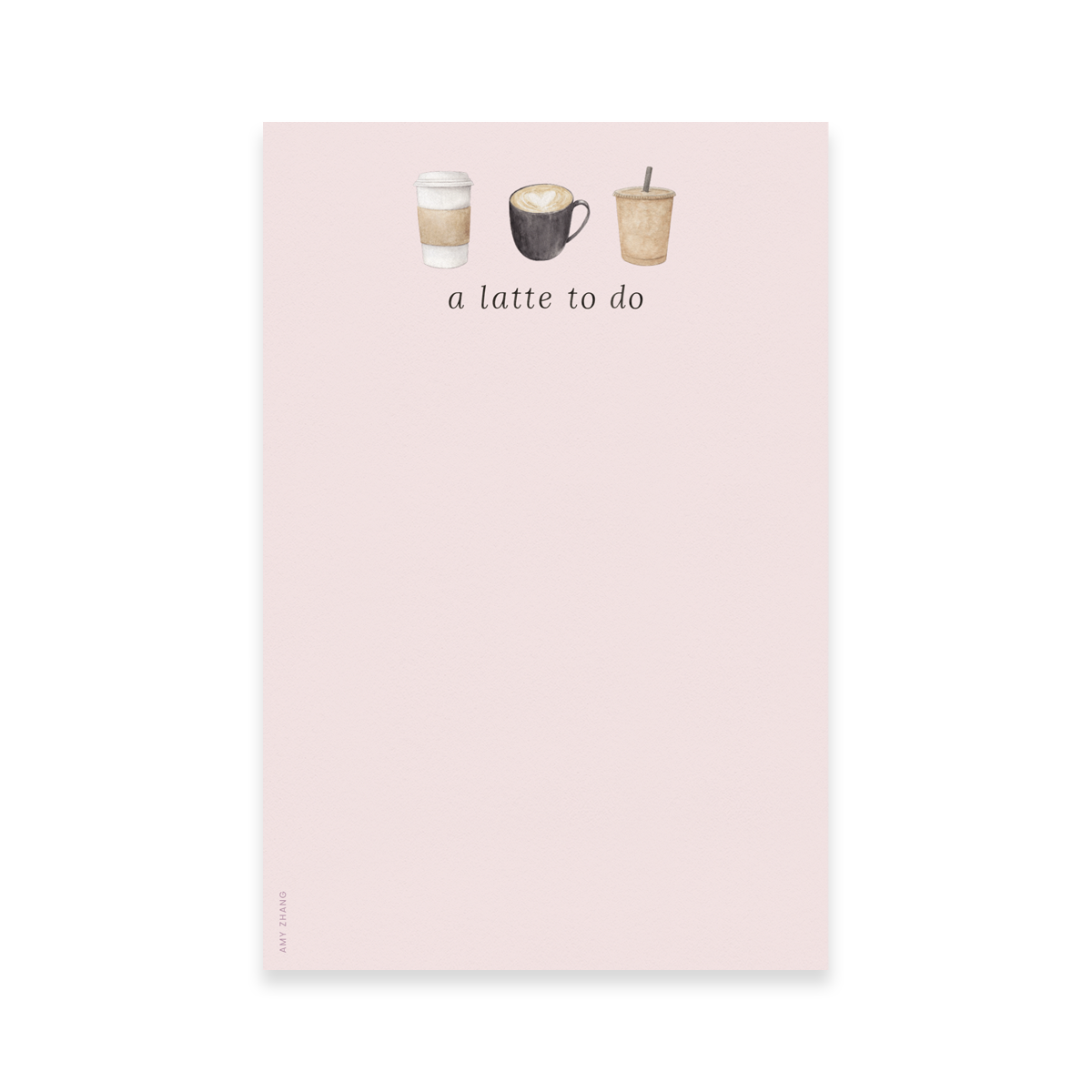 A Latte To Do Coffee Notepad