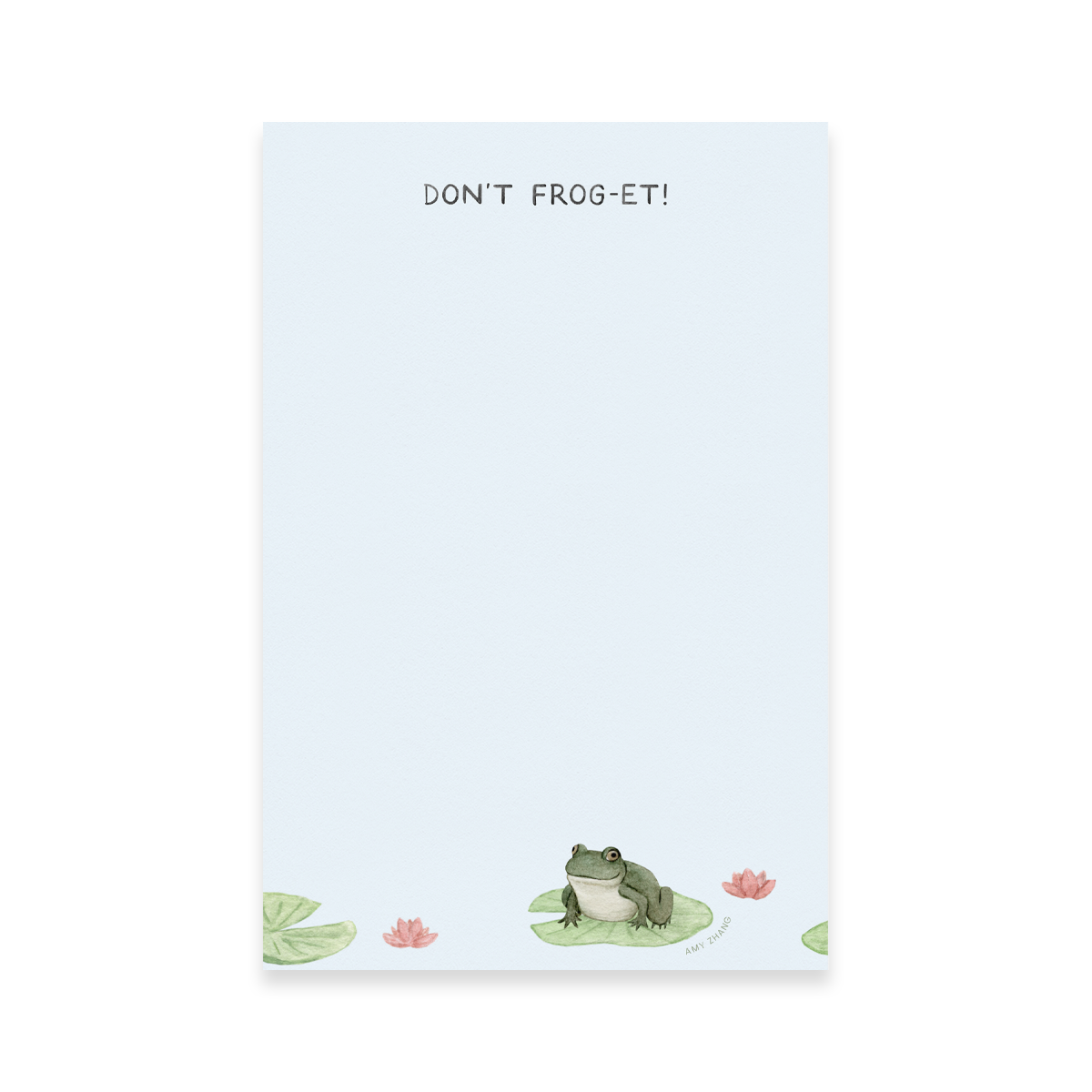 Don't Frog-et Task List Notepad
