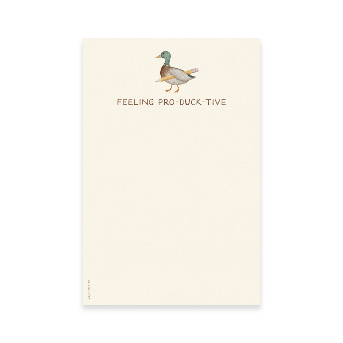 Feeling Pro-duck-tive Task List Notepad