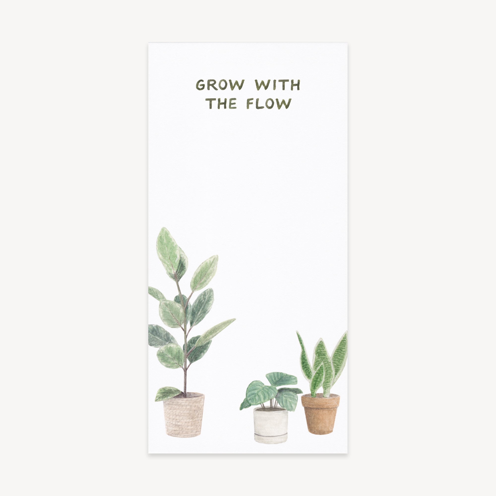 Grow With The Flow Plant Notepad