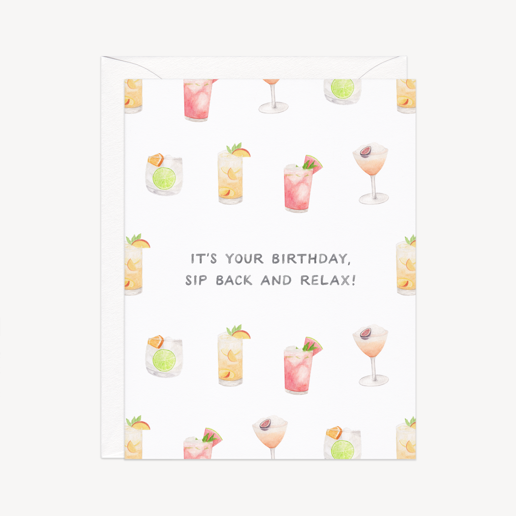 Sip Back And Relax Birthday Card