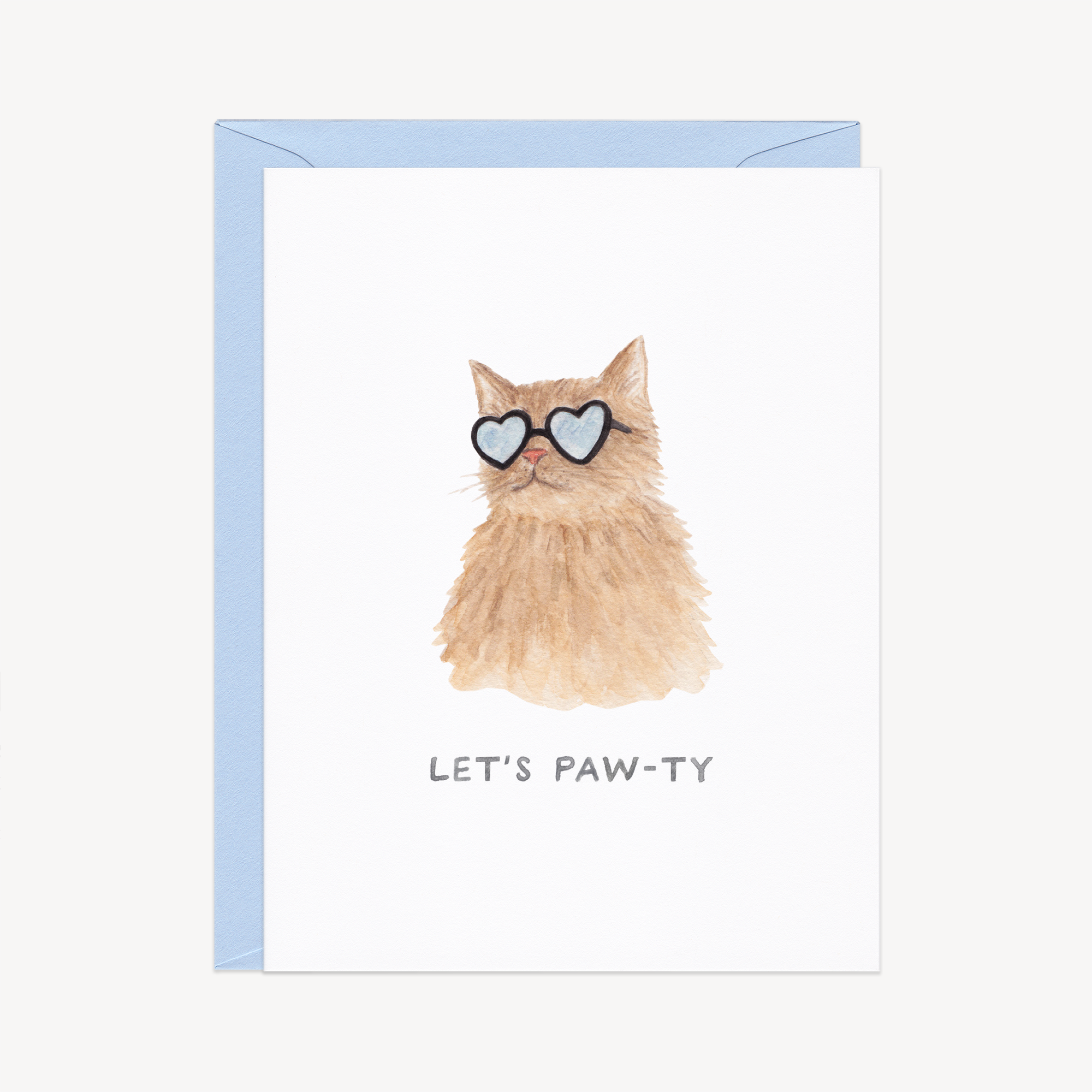 Let&#39;s Paw-ty Cat Birthday Card