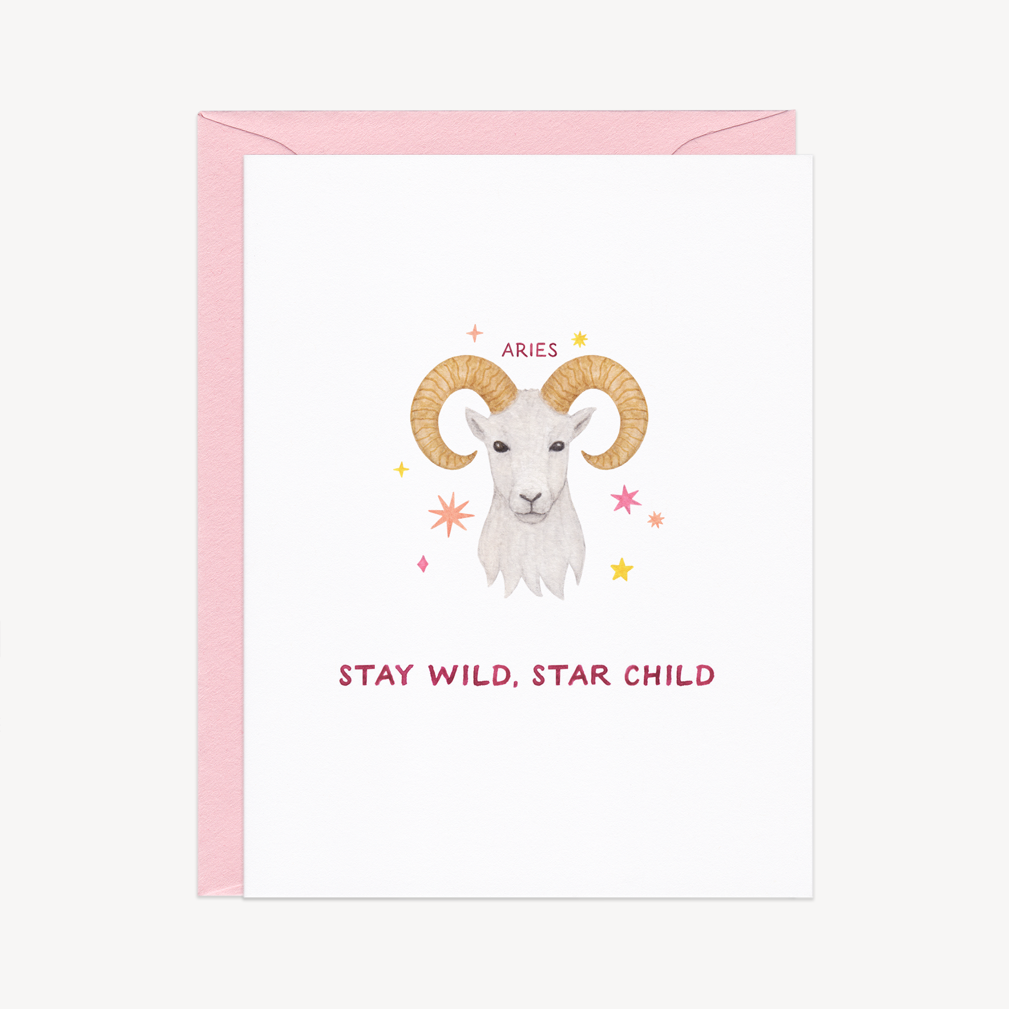 Stay Wild Aries Astrology / Birthday Card