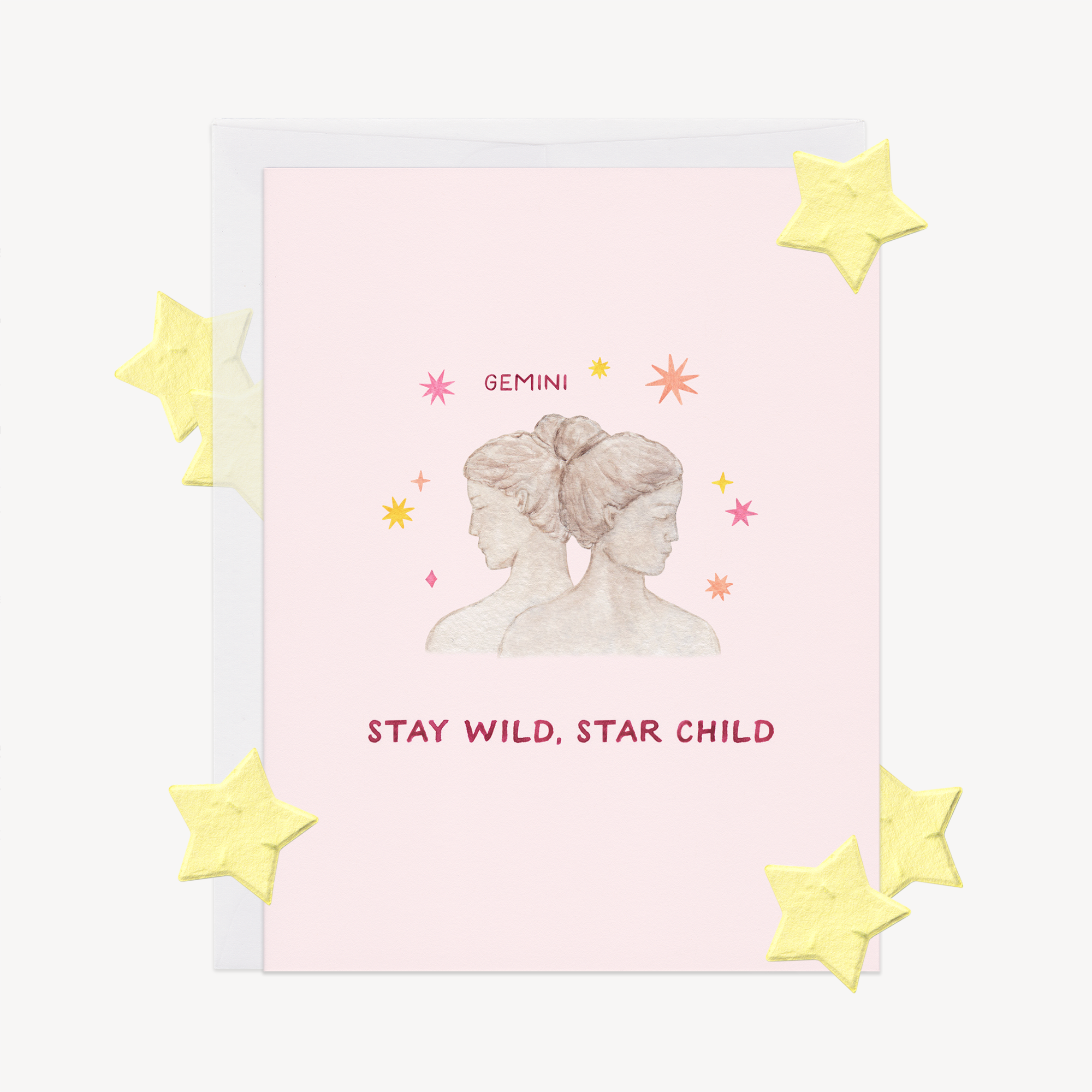 Stay Wild Gemini Astrology Card w/ Plantable Confetti