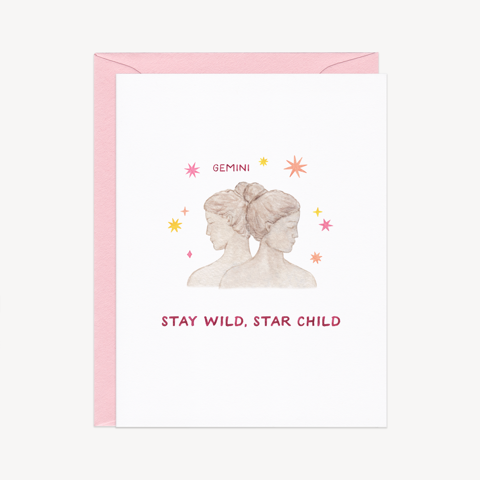 Stay Wild Gemini Astrology / Birthday Card