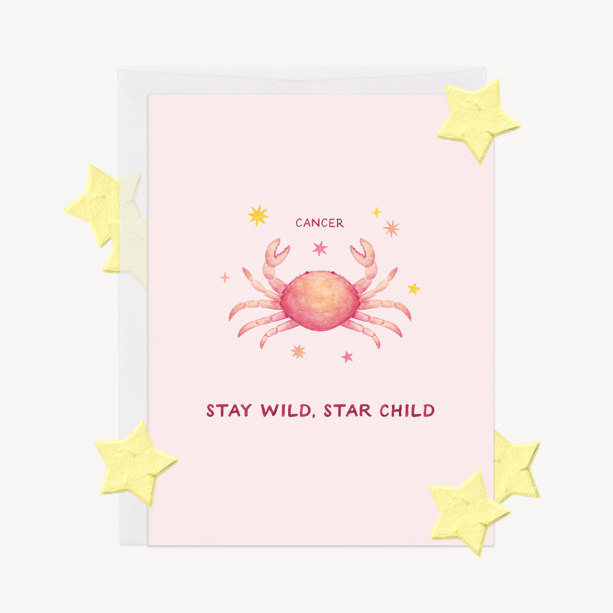 Stay Wild Cancer Astrology Card w/ Plantable Confetti