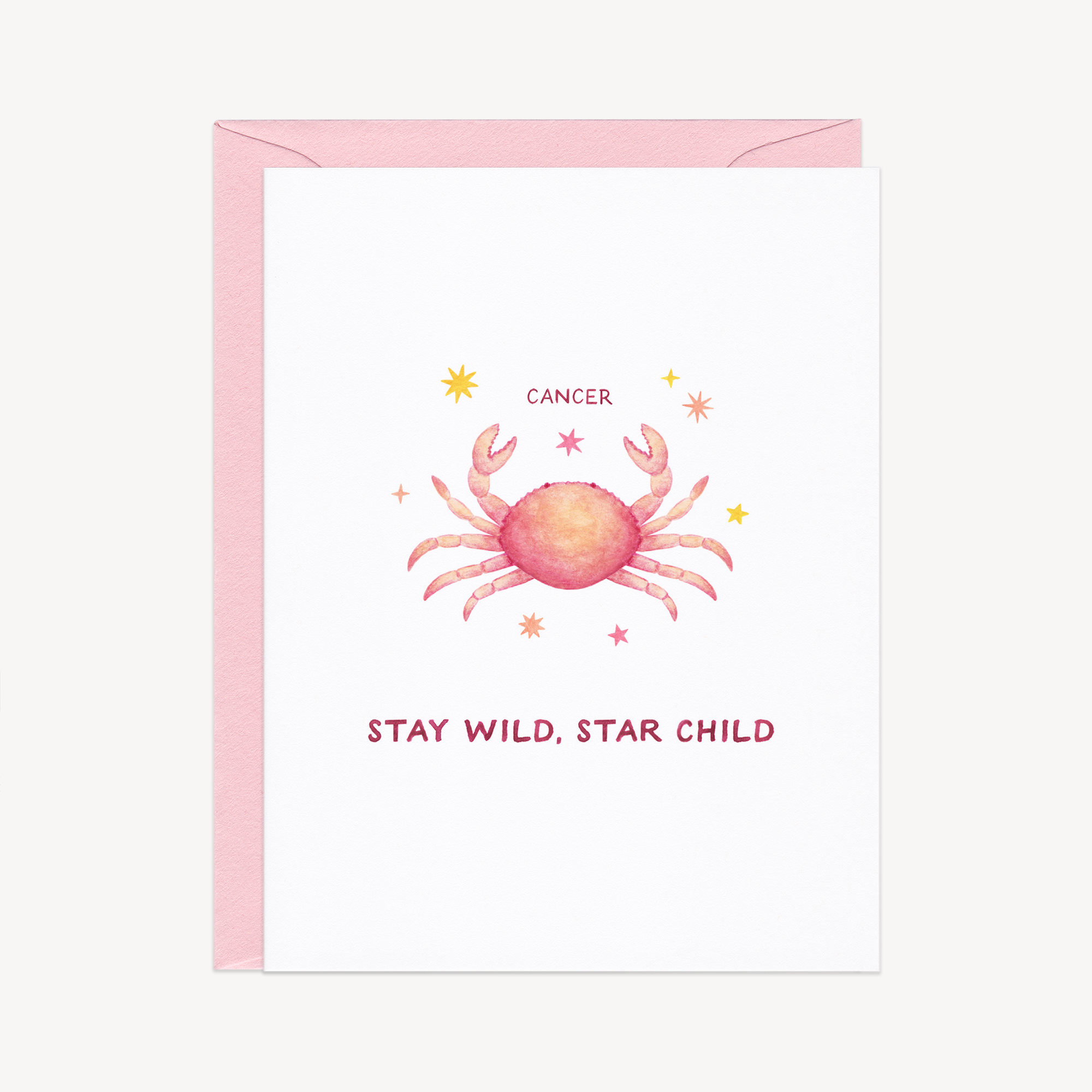 Stay Wild Cancer Astrology / Birthday Card