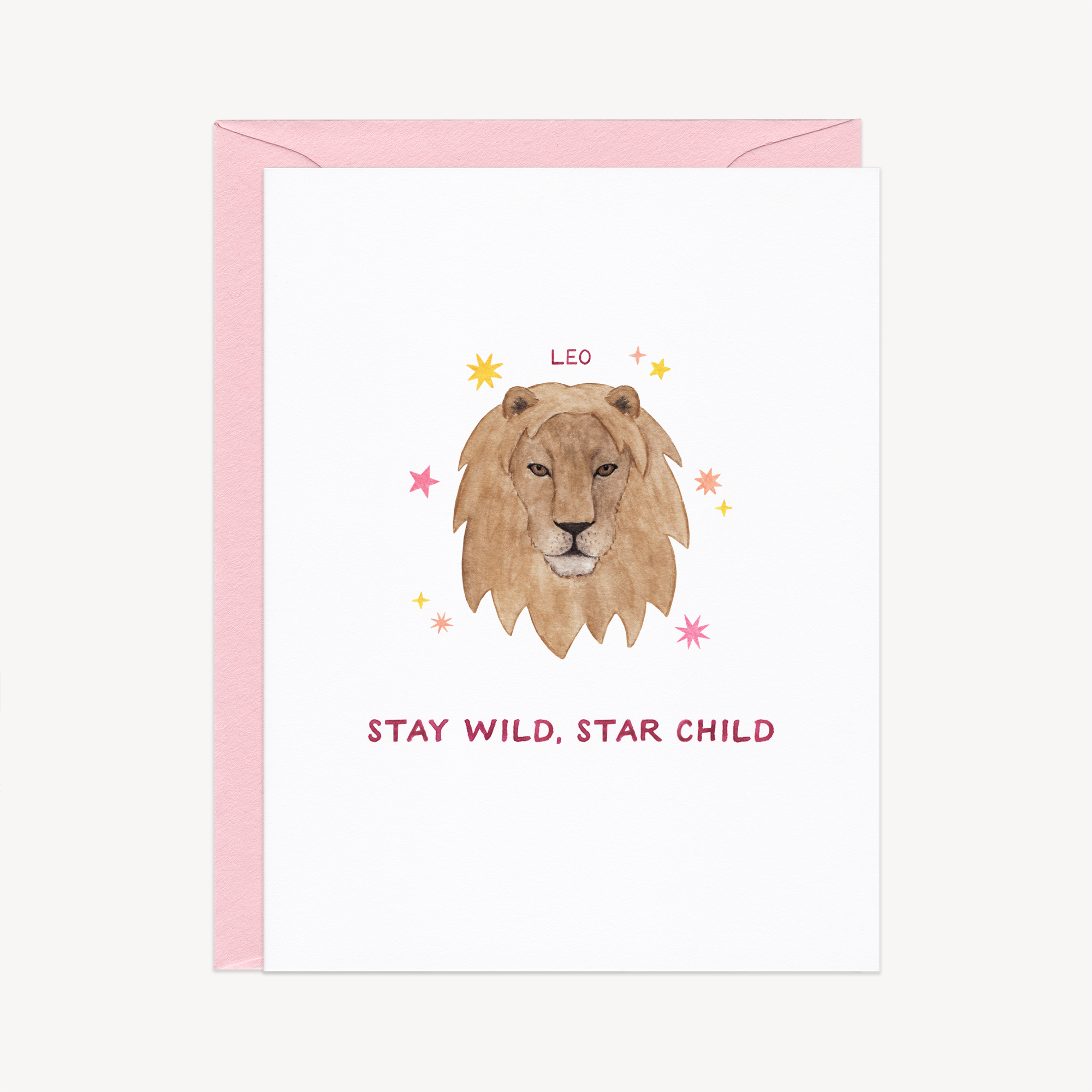 Stay Wild Leo Astrology / Birthday Card