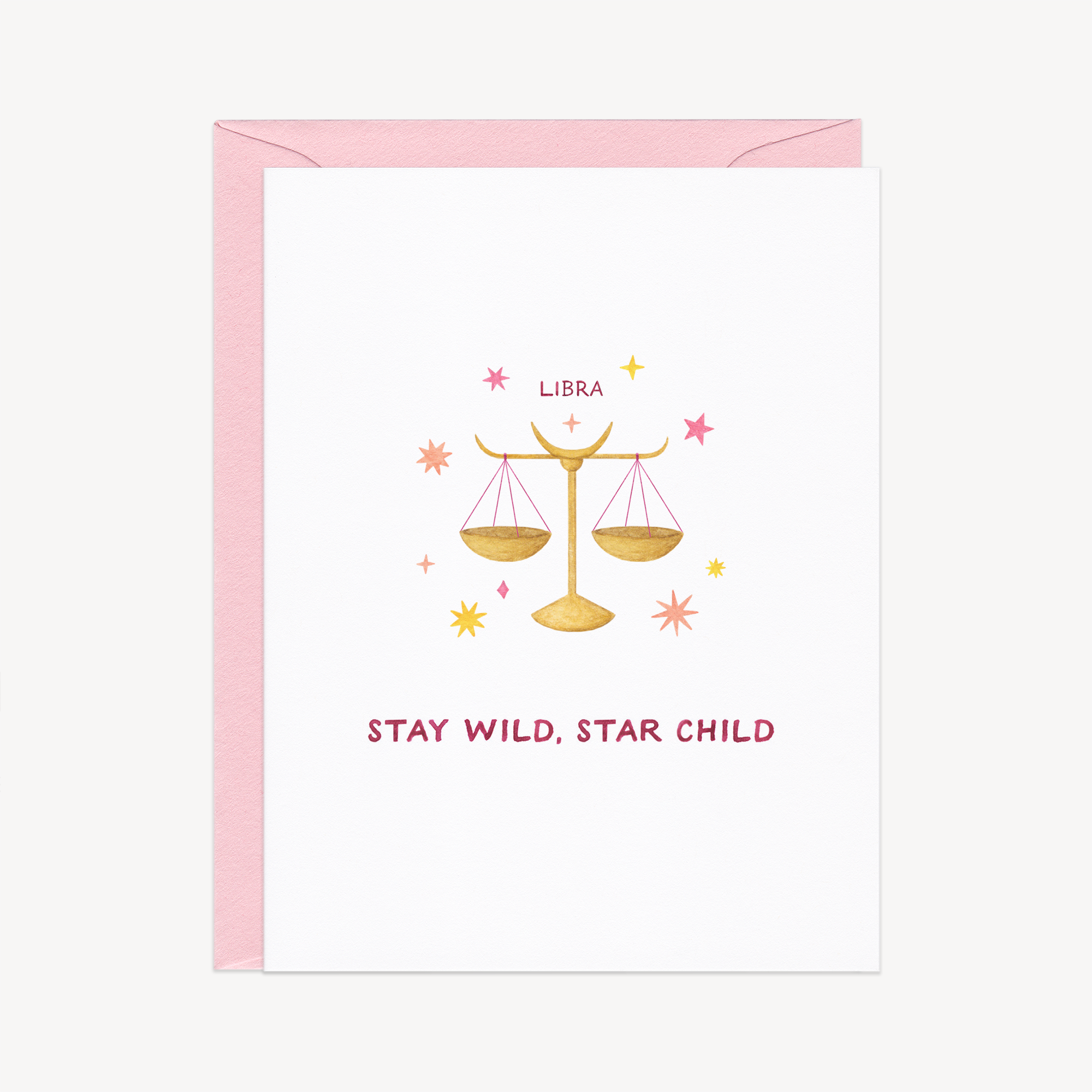 Stay Wild Libra Astrology / Birthday Card