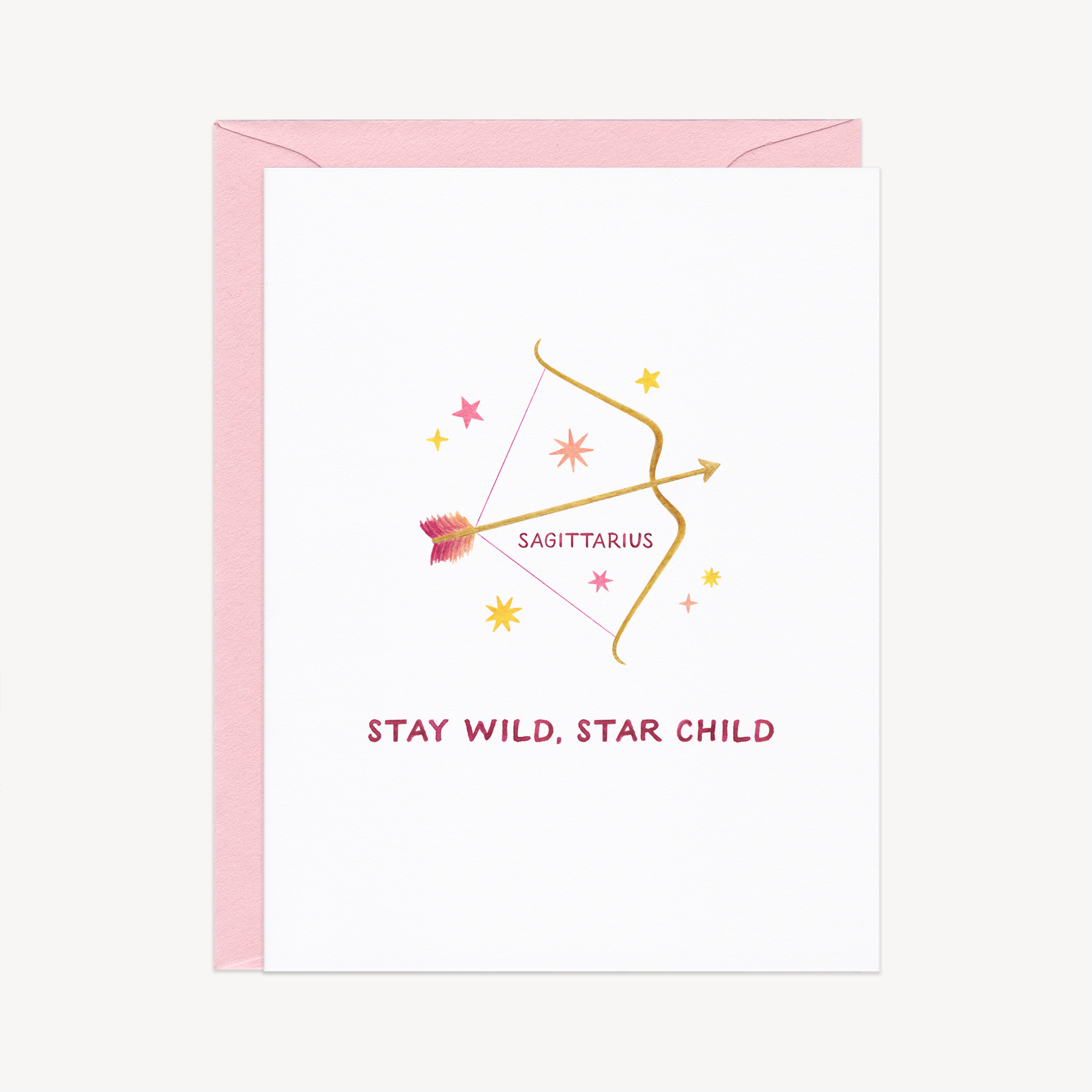 Stay Wild Sagittarius Astrology / Birthday Card