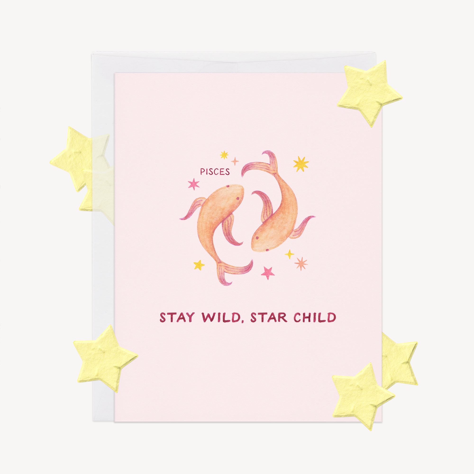 Stay Wild Pisces Astrology Card w/ Plantable Confetti