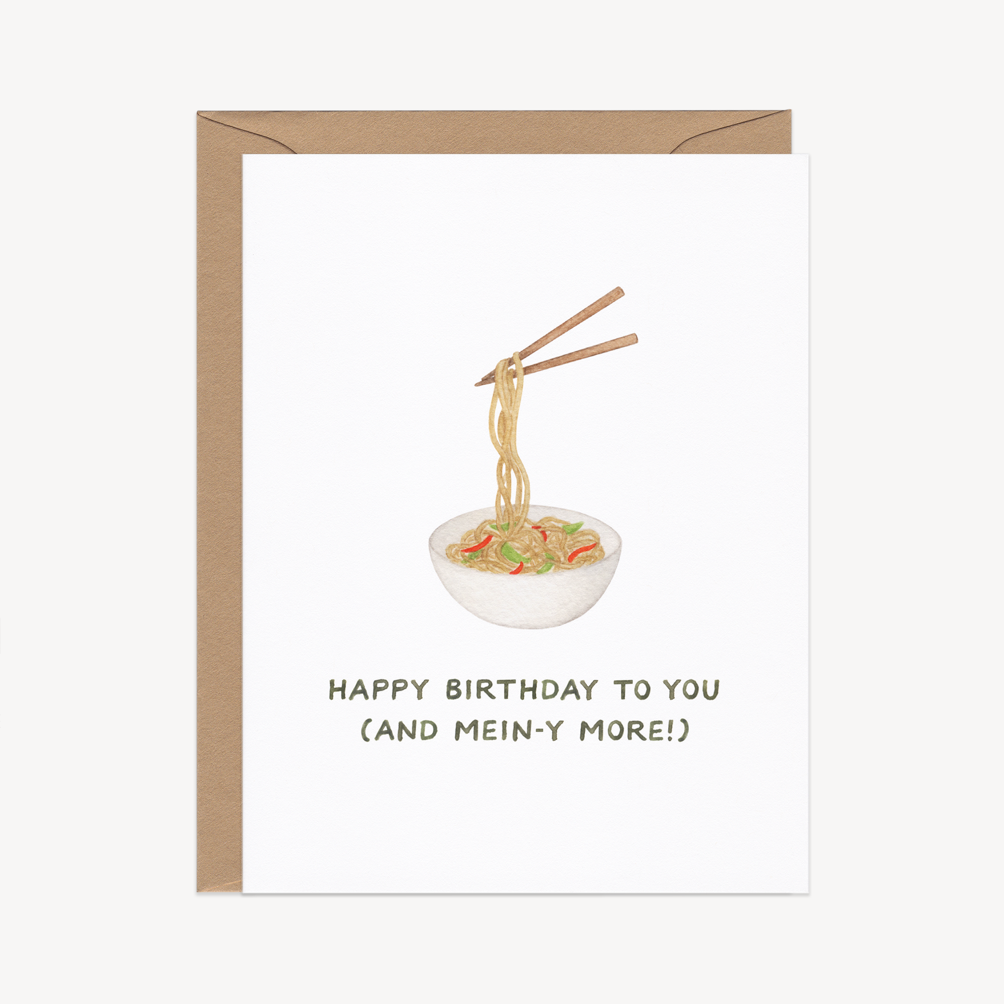 Many More Longevity Noodles Birthday Card