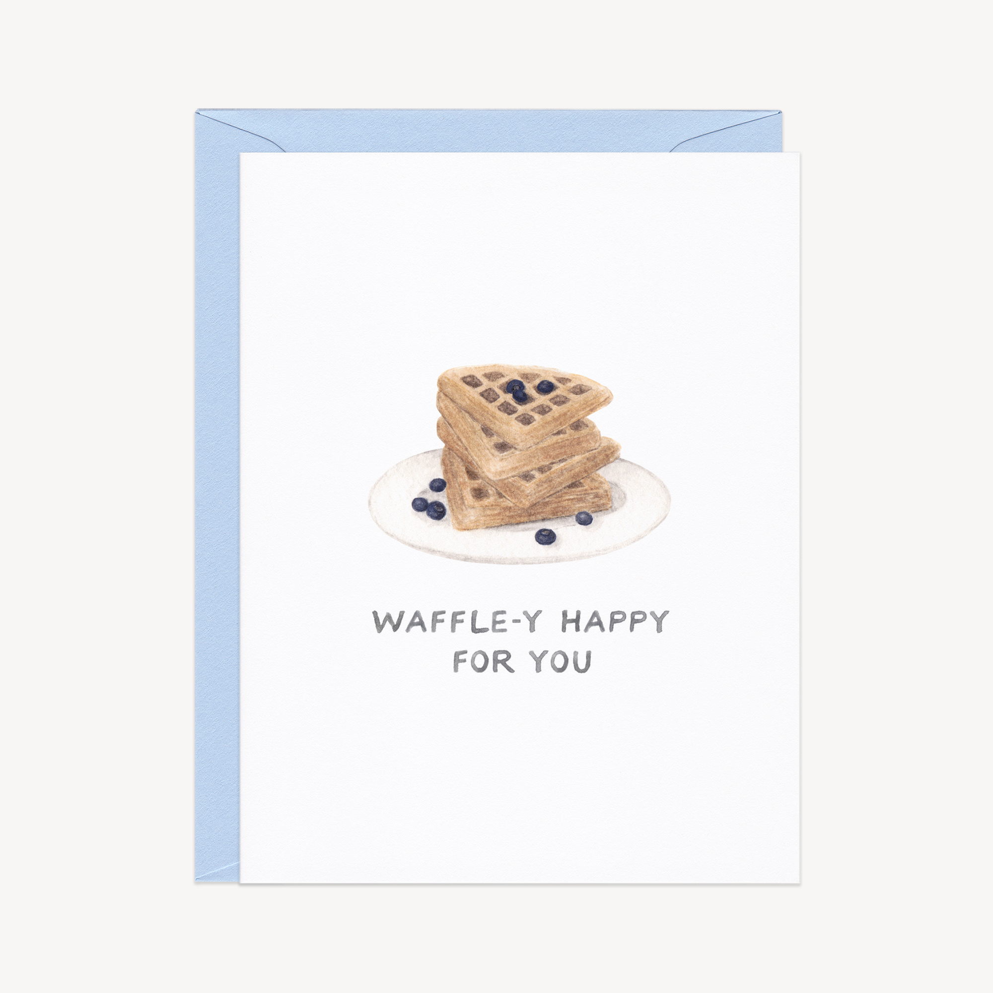 Waffle-y Happy For You Congrats Card