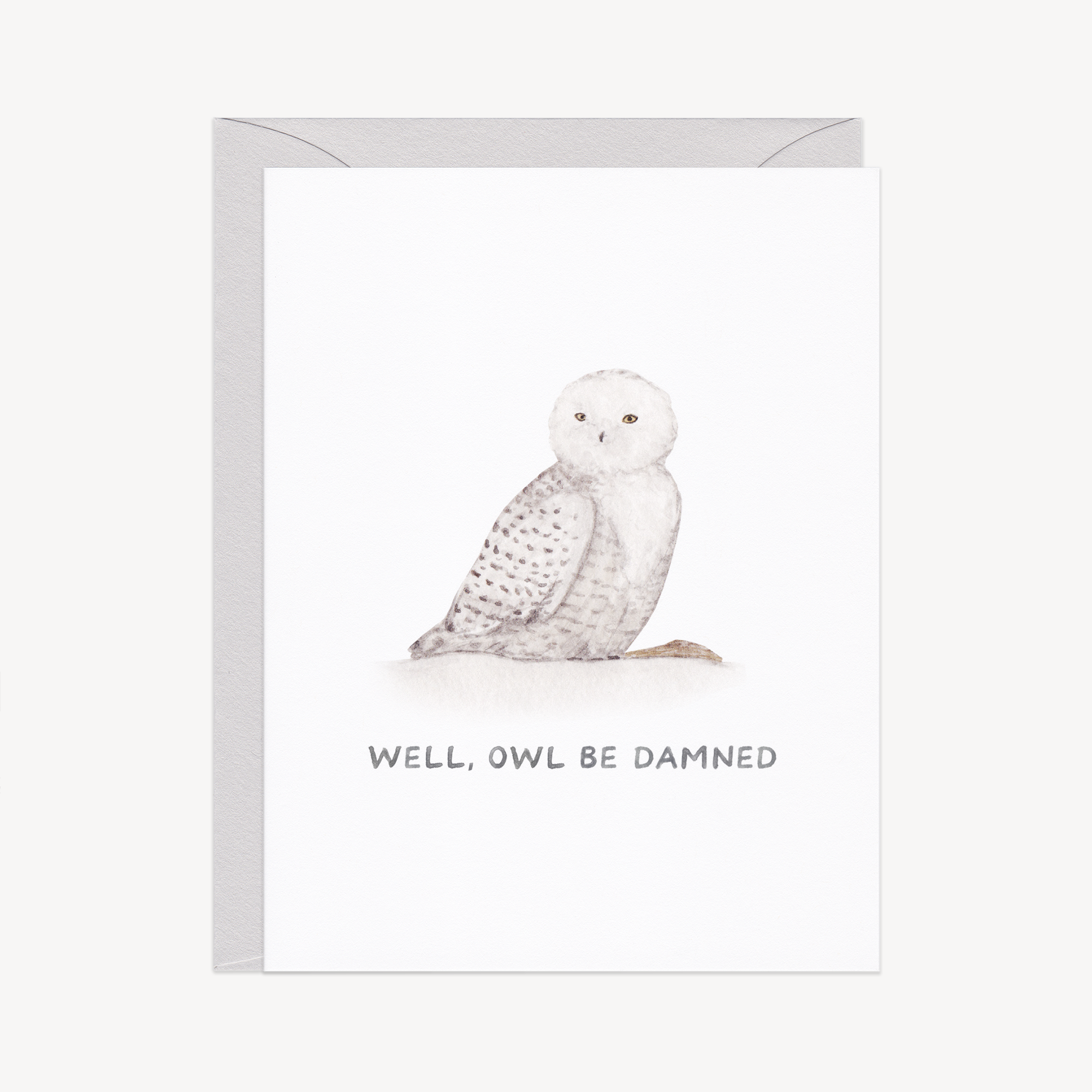 Well Owl Be Damned Congrats Card