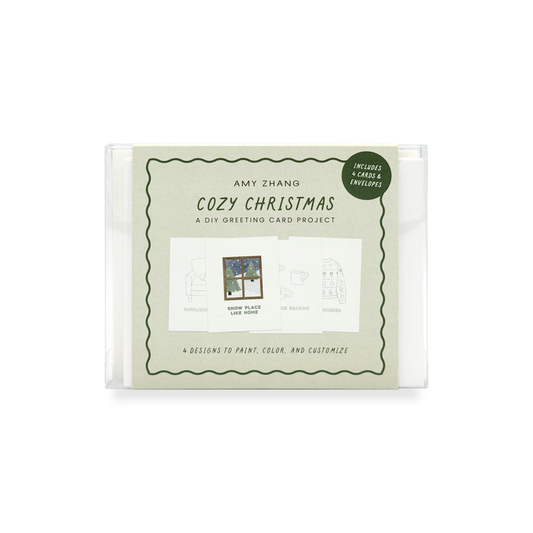 Cozy Christmas Coloring Card Set