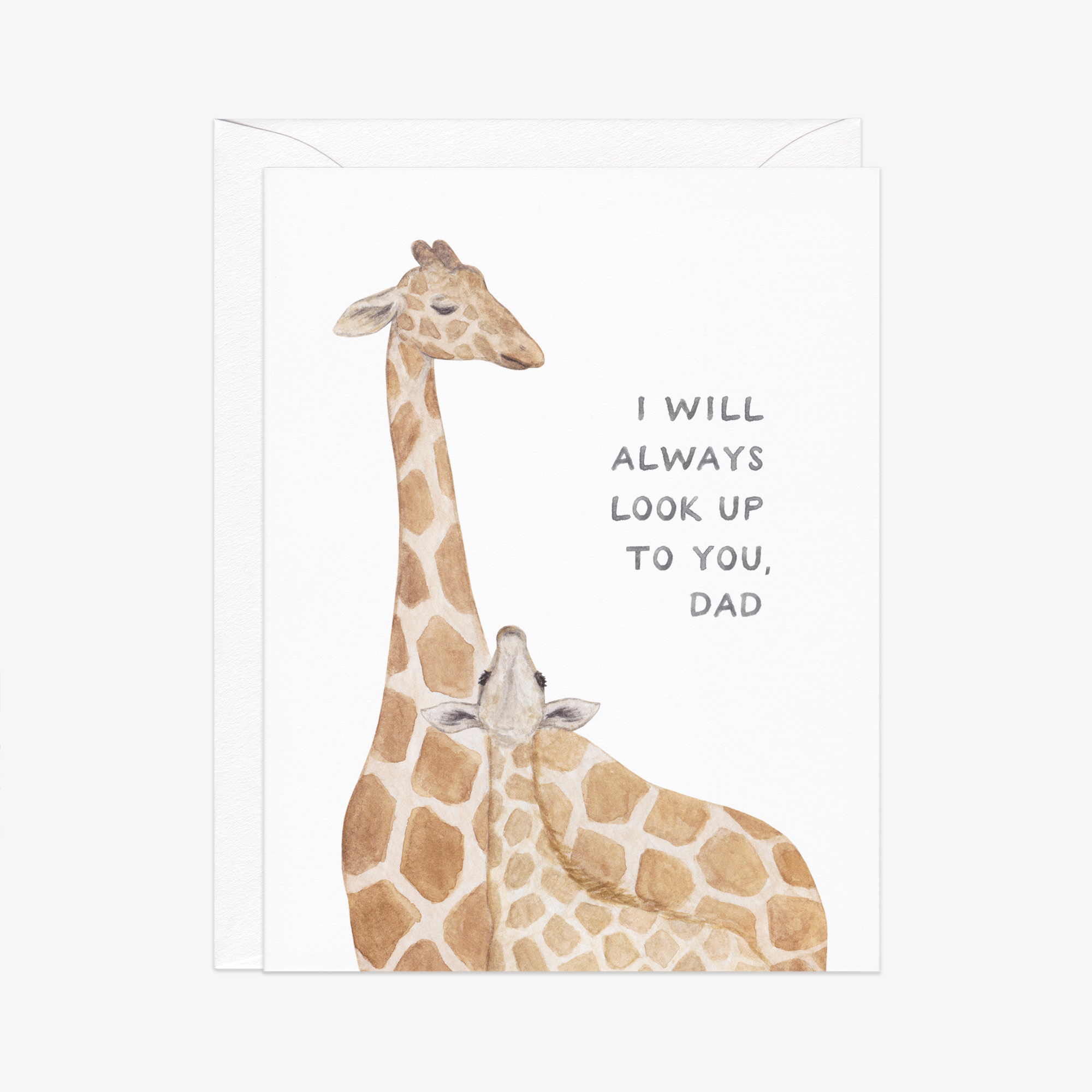 Giraffe Dad Father&#39;s Day Card