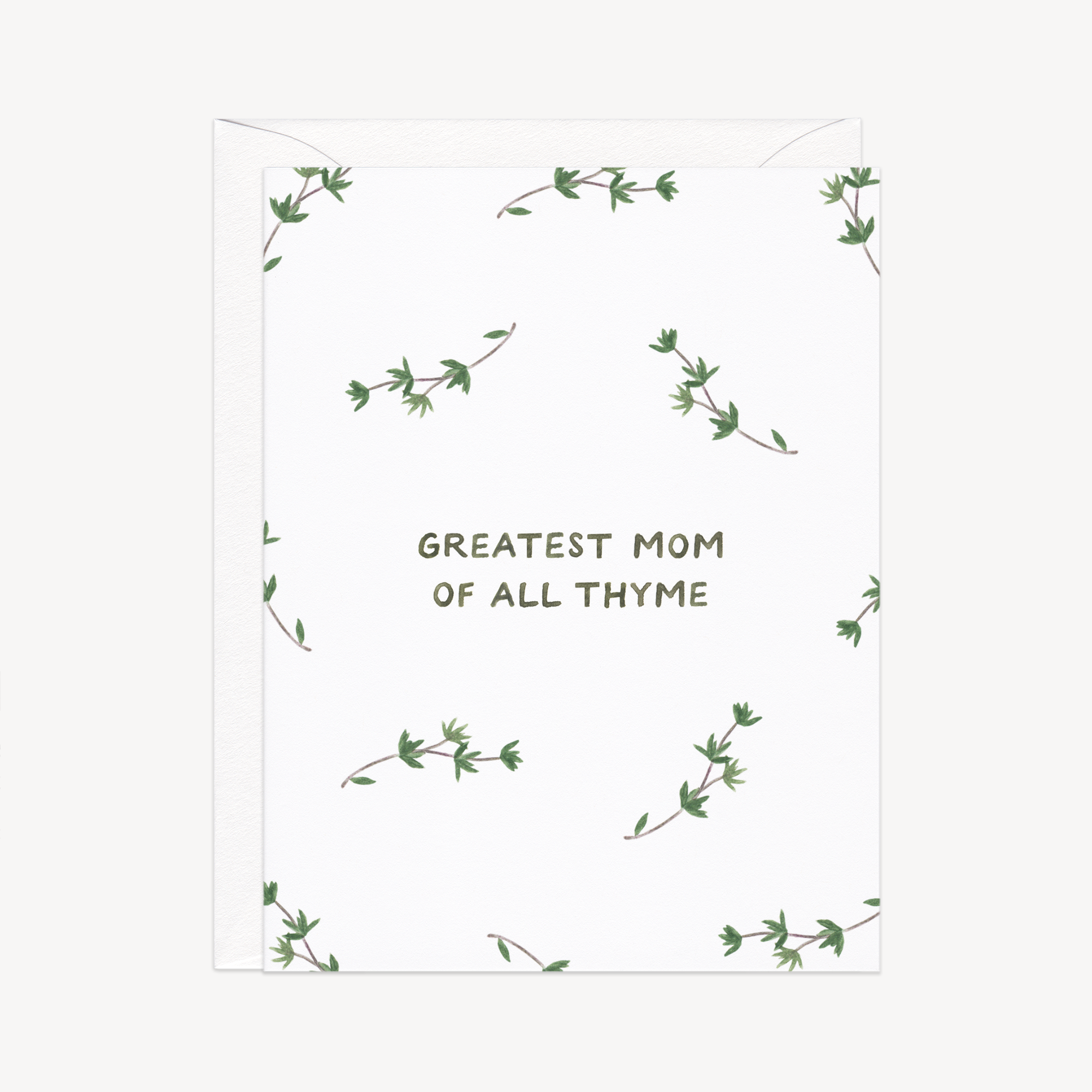 Greatest Mom of All Thyme Mother&#39;s Day Card