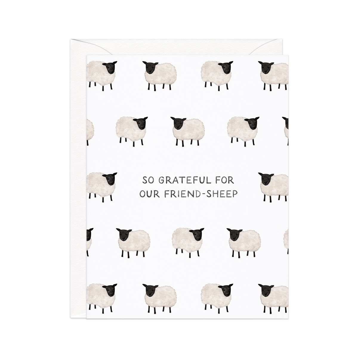 Grateful Sheep Friendship Card
