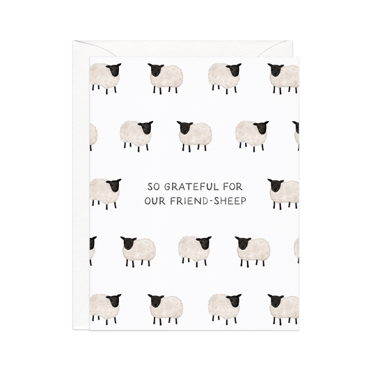 Grateful Sheep Friendship Card