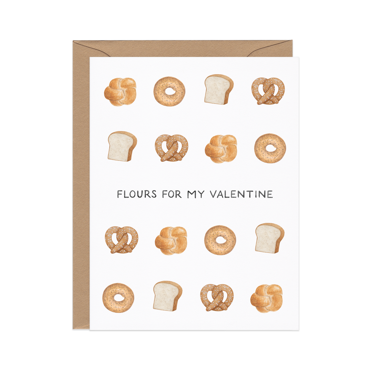 Flours For My Valentine Love Card