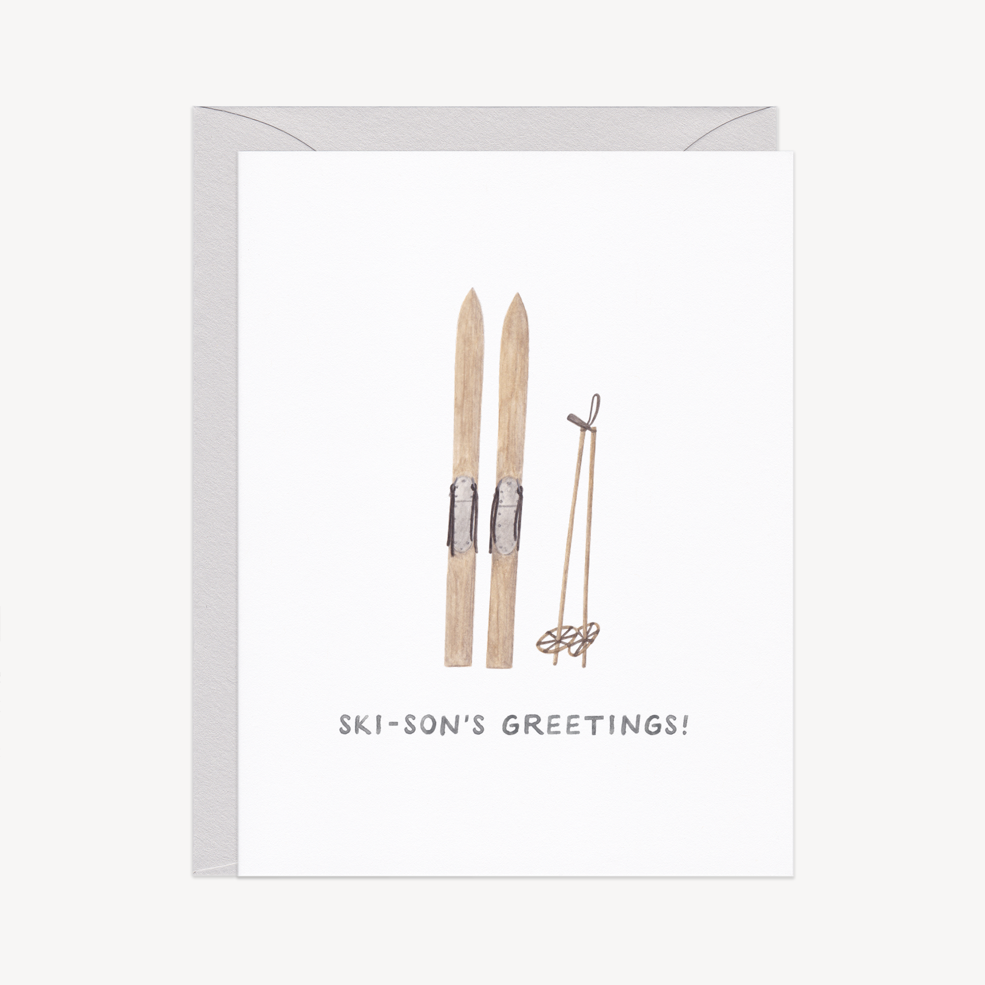 Ski-son&#39;s Greetings Holiday Card