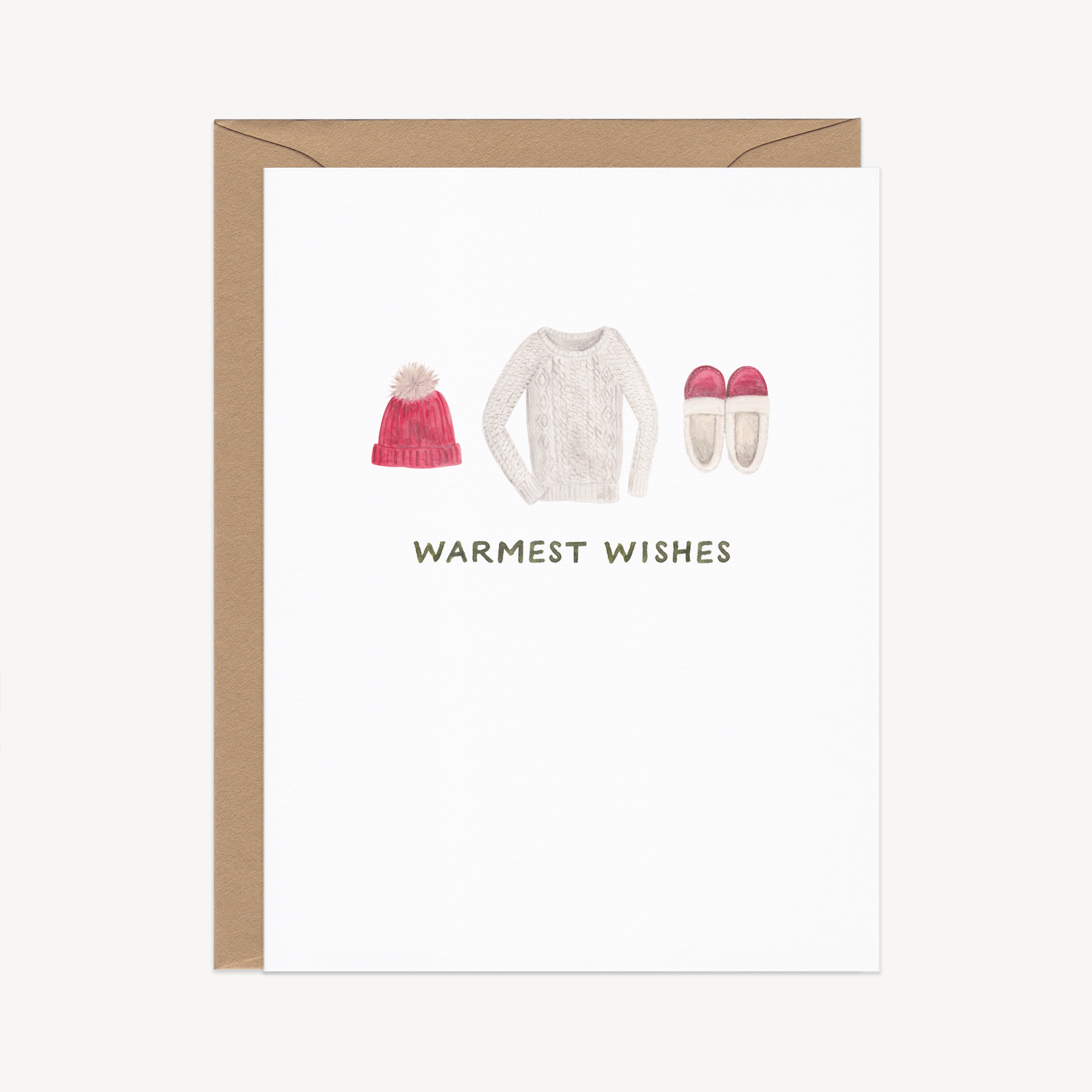 Warmest Wishes Cozy Holiday Card