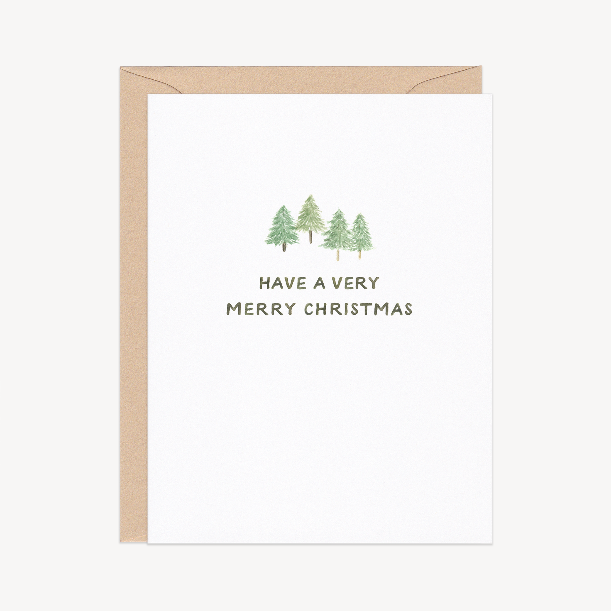 Fir Tree Christmas Holiday Card