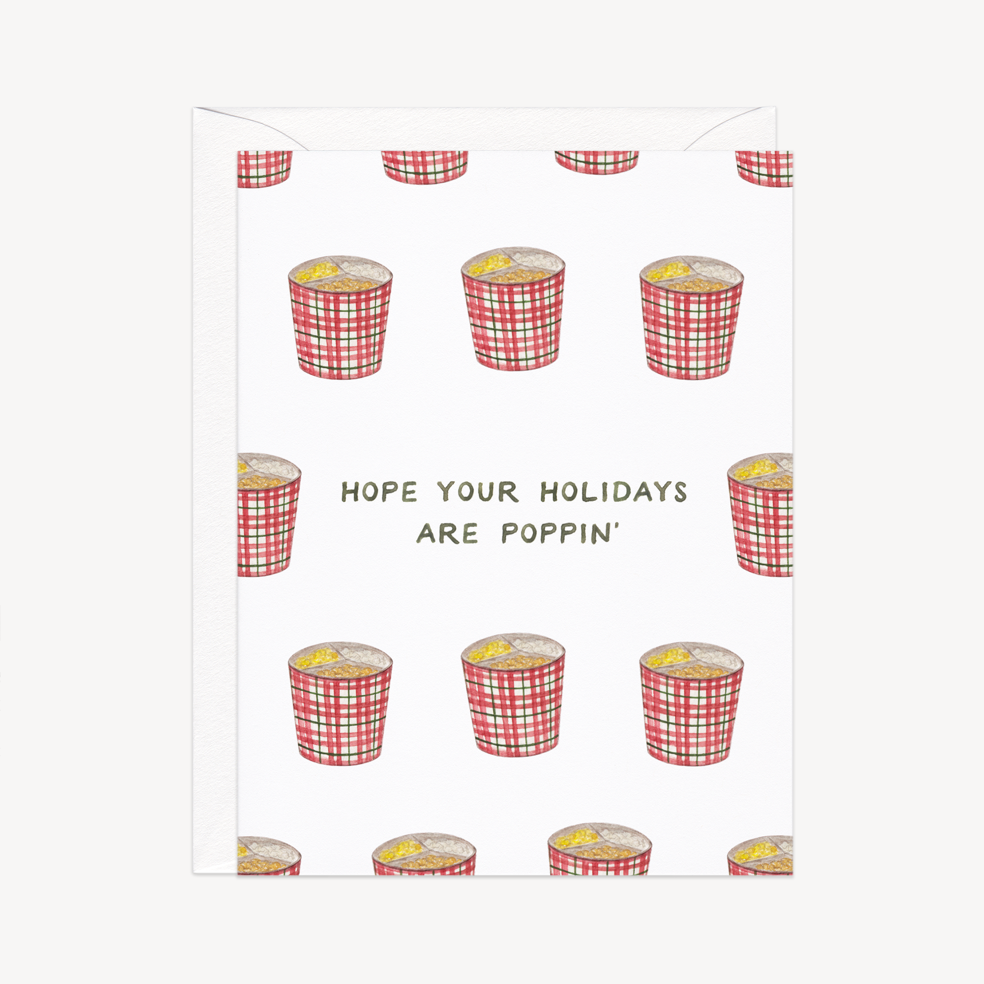 Poppin&#39; Popcorn Tin Holiday Card