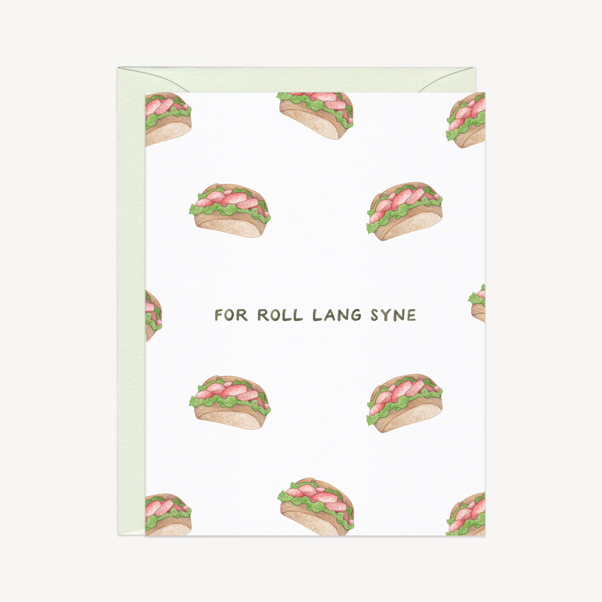 (Lobster) Roll Lang Syne Holiday Card