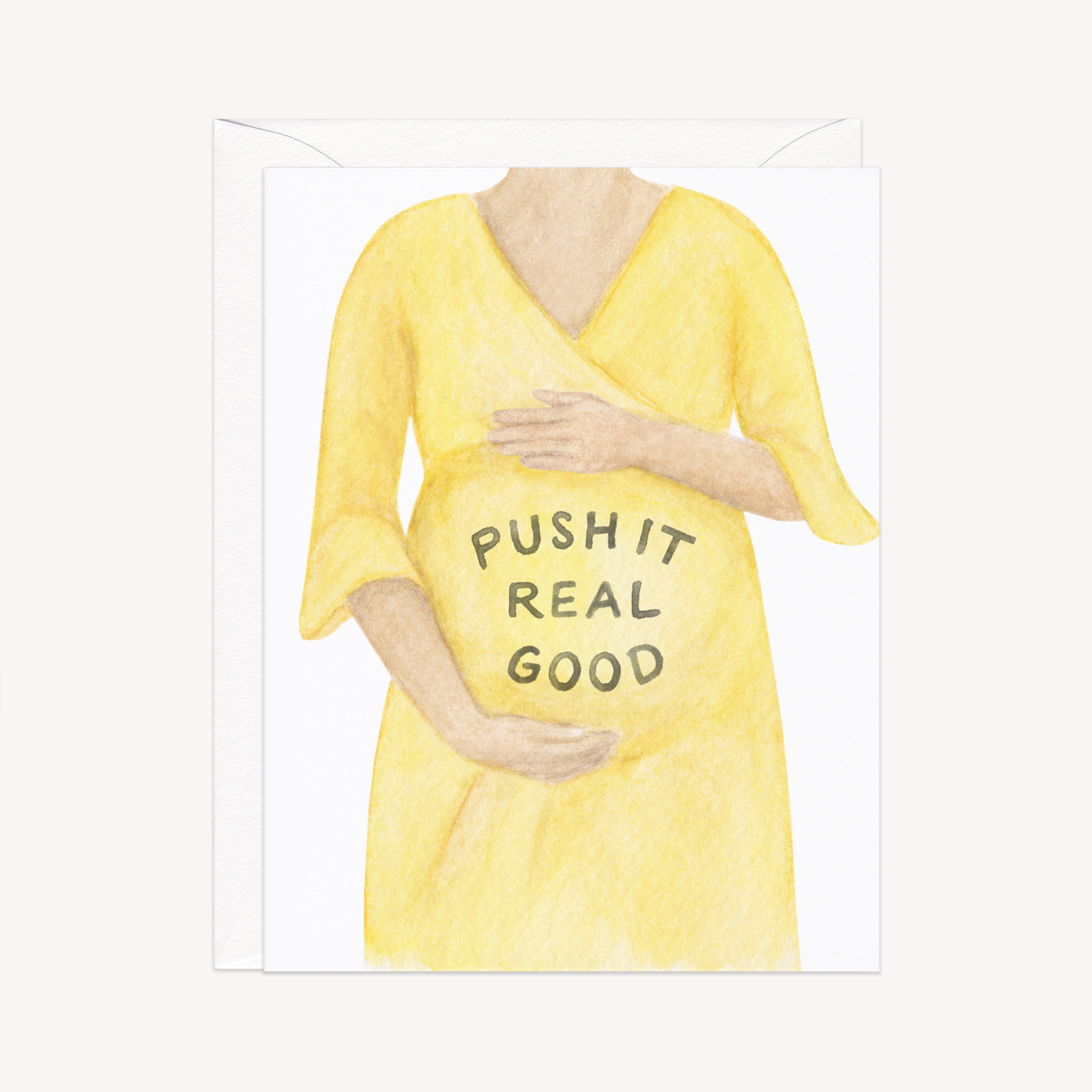 Push It Real Good Pregnancy Card