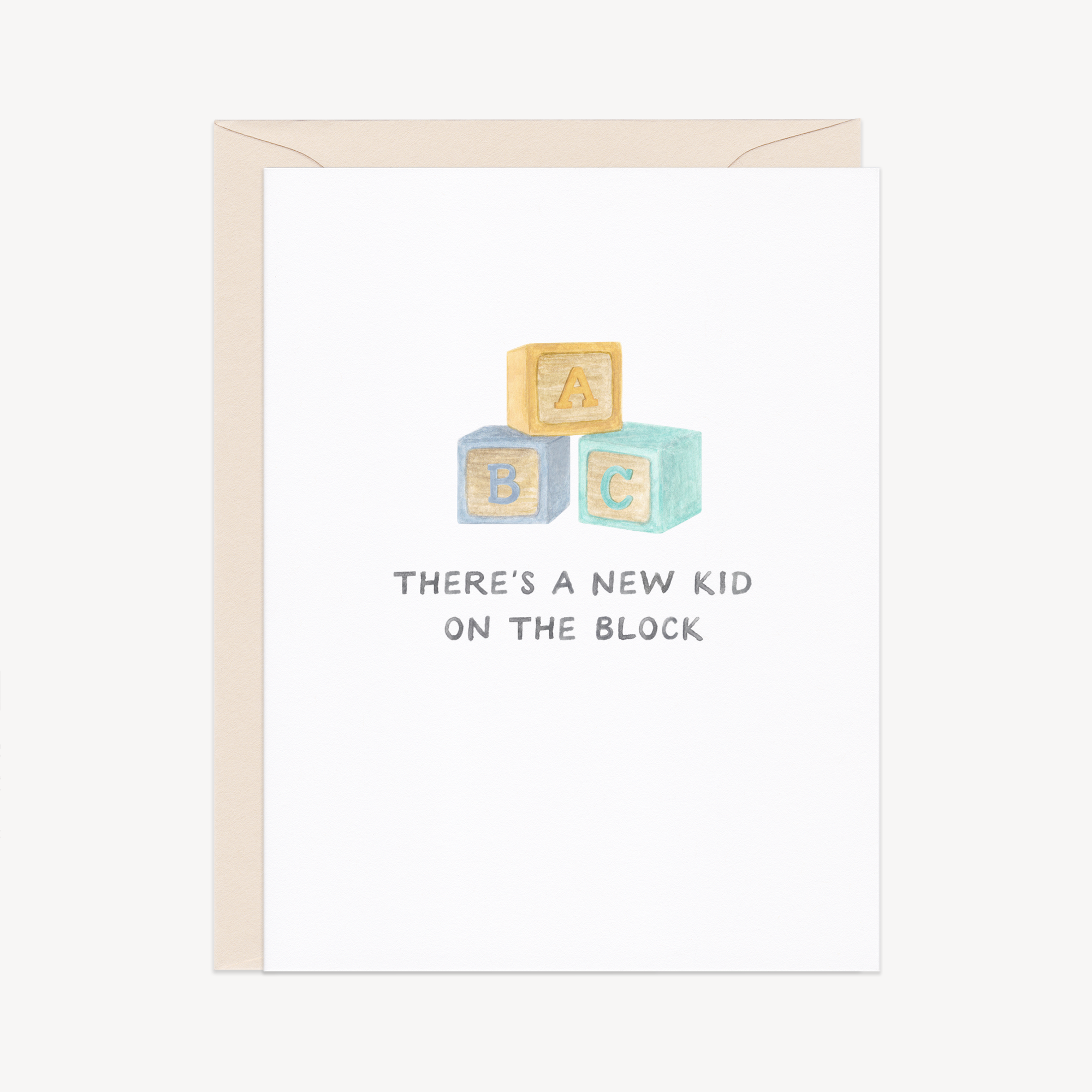 New Kid On The Block Baby Card