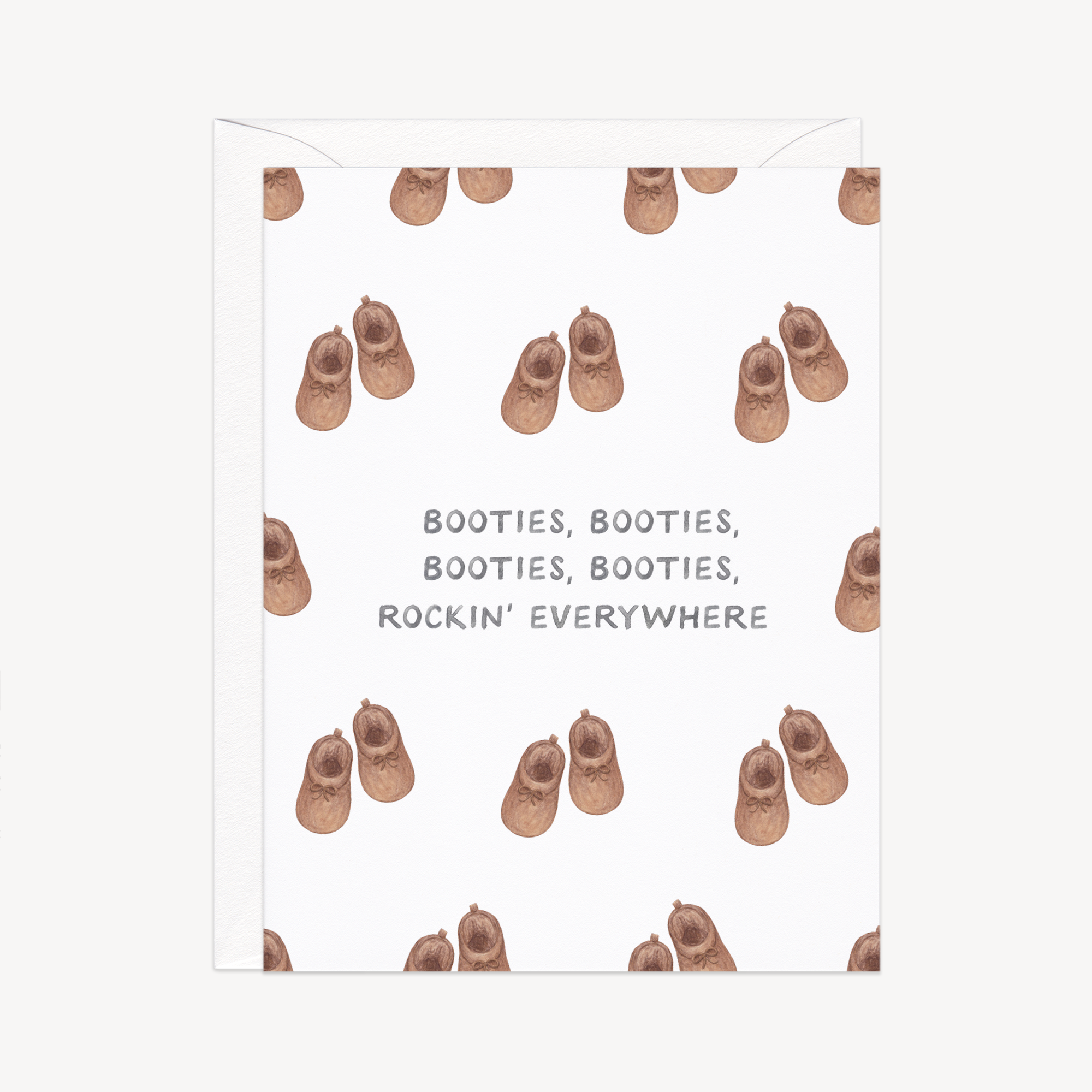 Miss New Booties Baby Card
