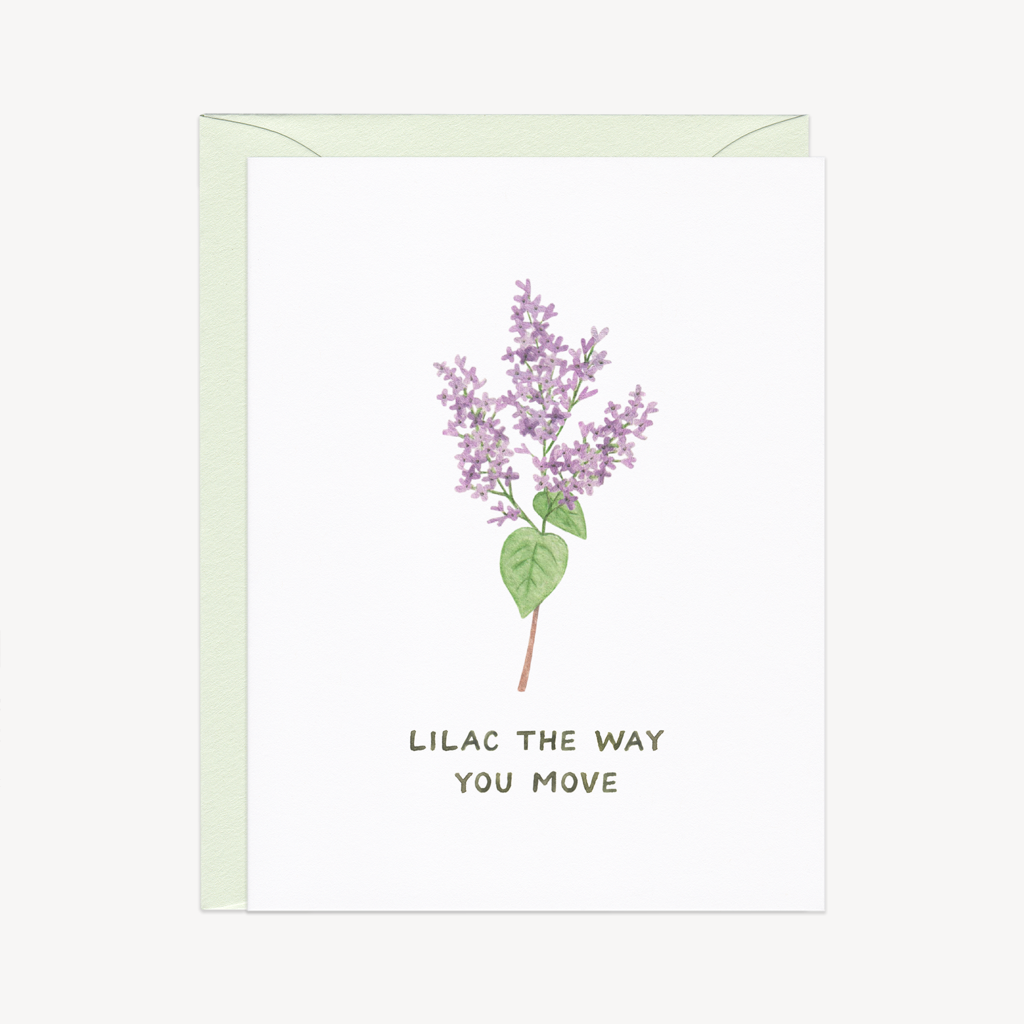 Lilac The Way You Move Love Card
