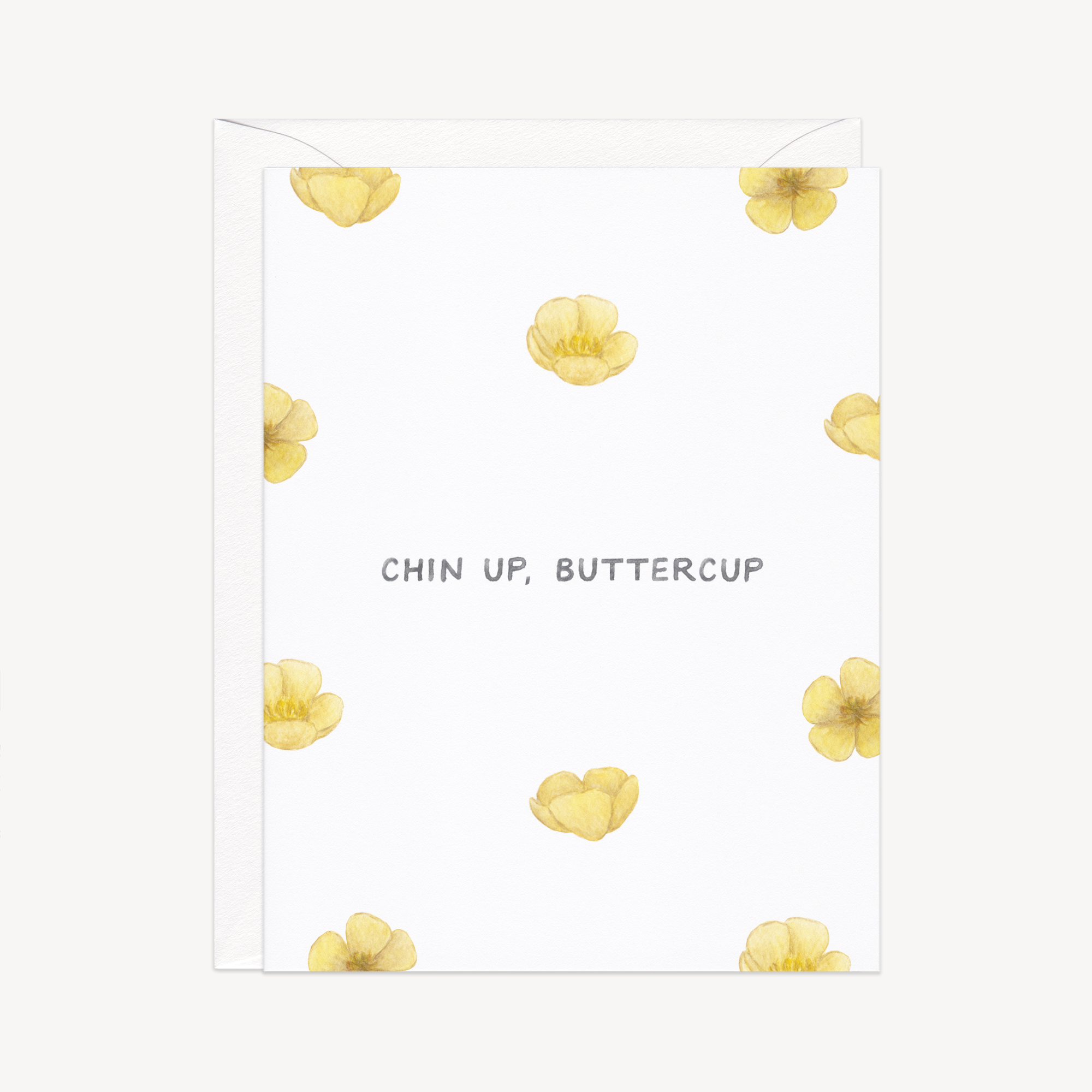 Chin Up Buttercup Support Card
