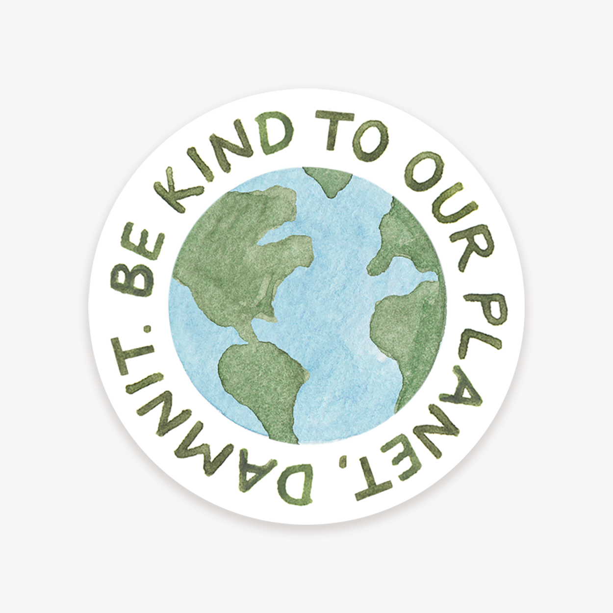 Be Kind To Our Planet Sticker – Amy Zhang
